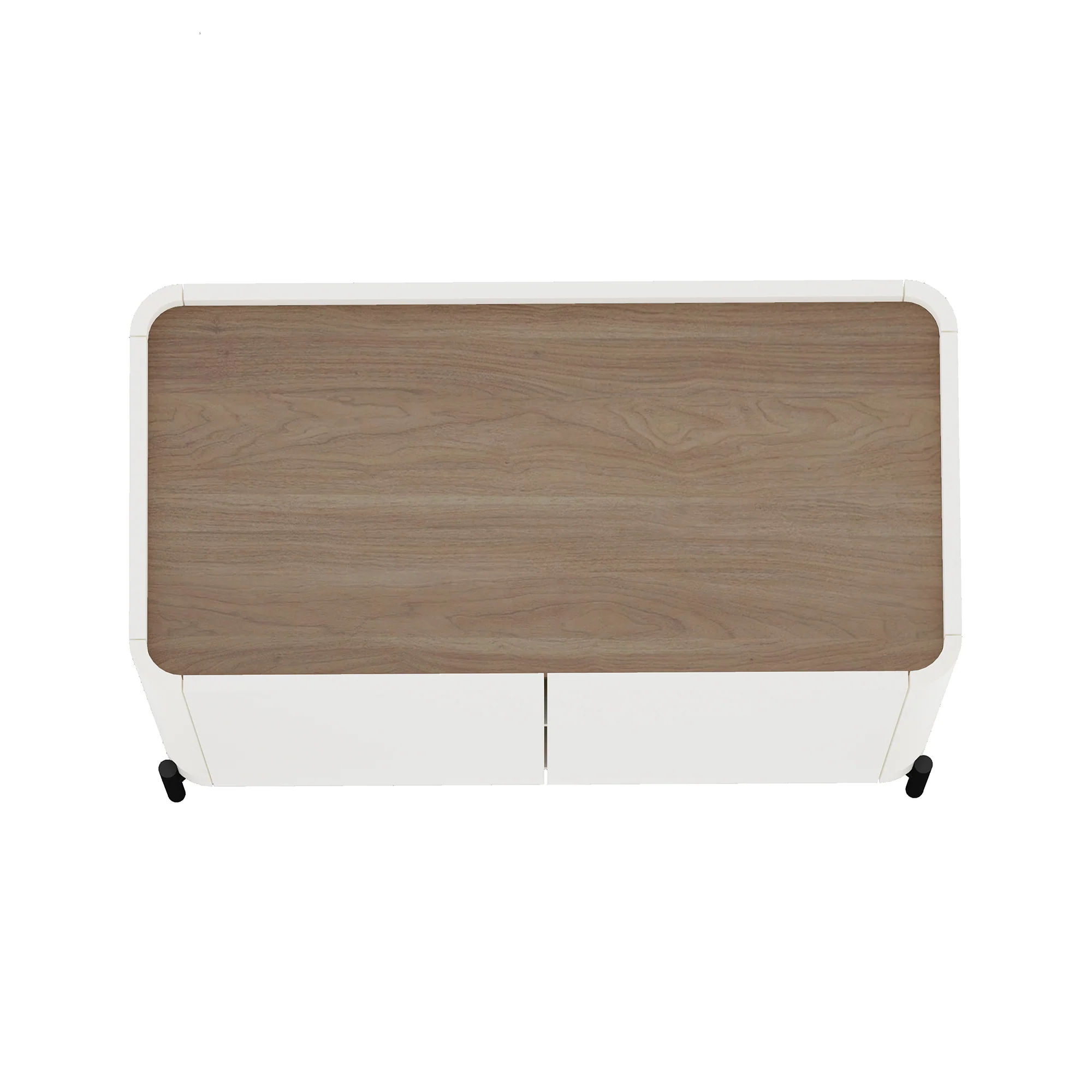 2-Piece Abbey Accent Cabinet and Bookcase in Maple and Off White - Image 11