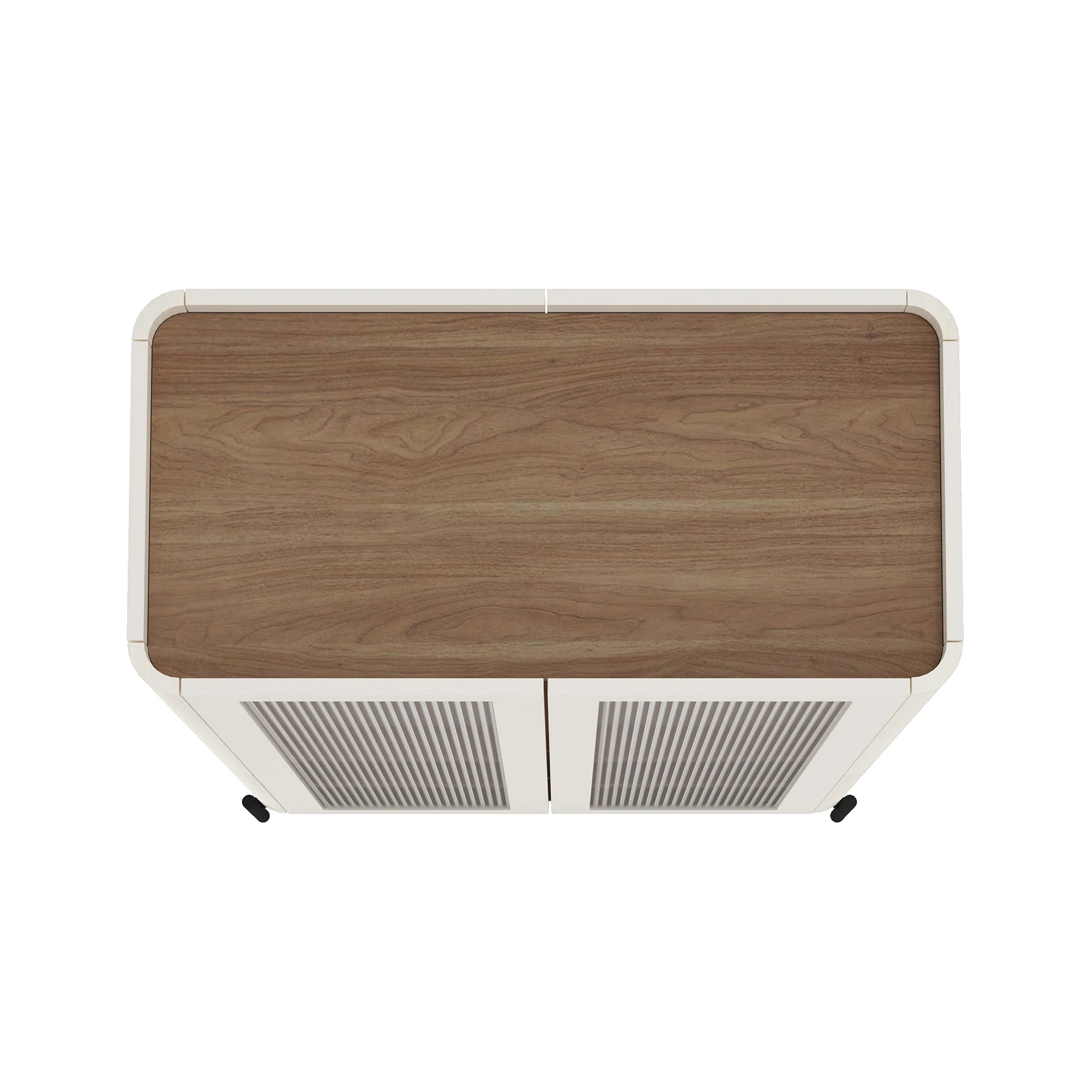 2-Piece Abbey Accent Cabinet and Bookcase in Maple and Off White - Image 19
