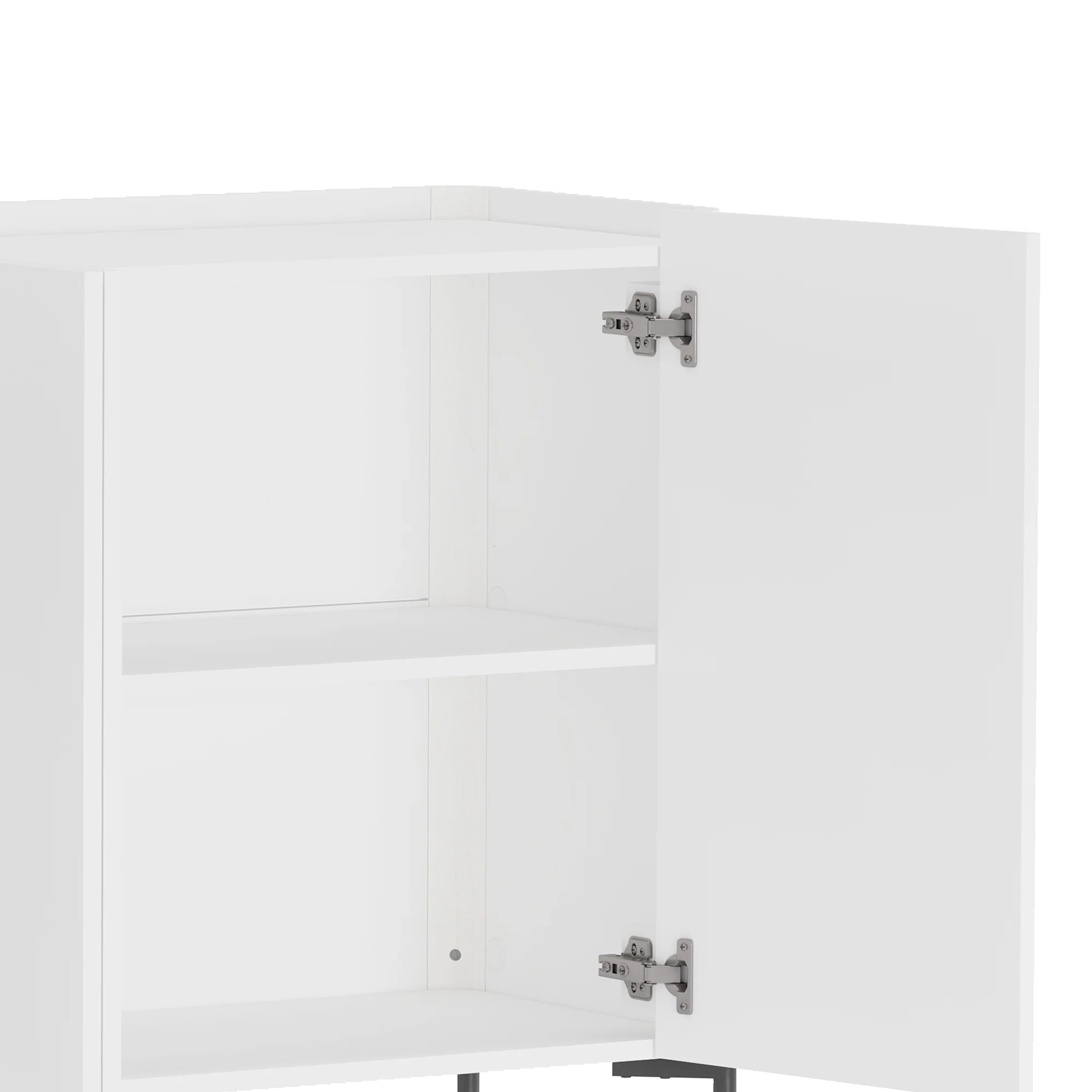 2-Piece Abbey Bookcase and Sideboard in White - Image 16