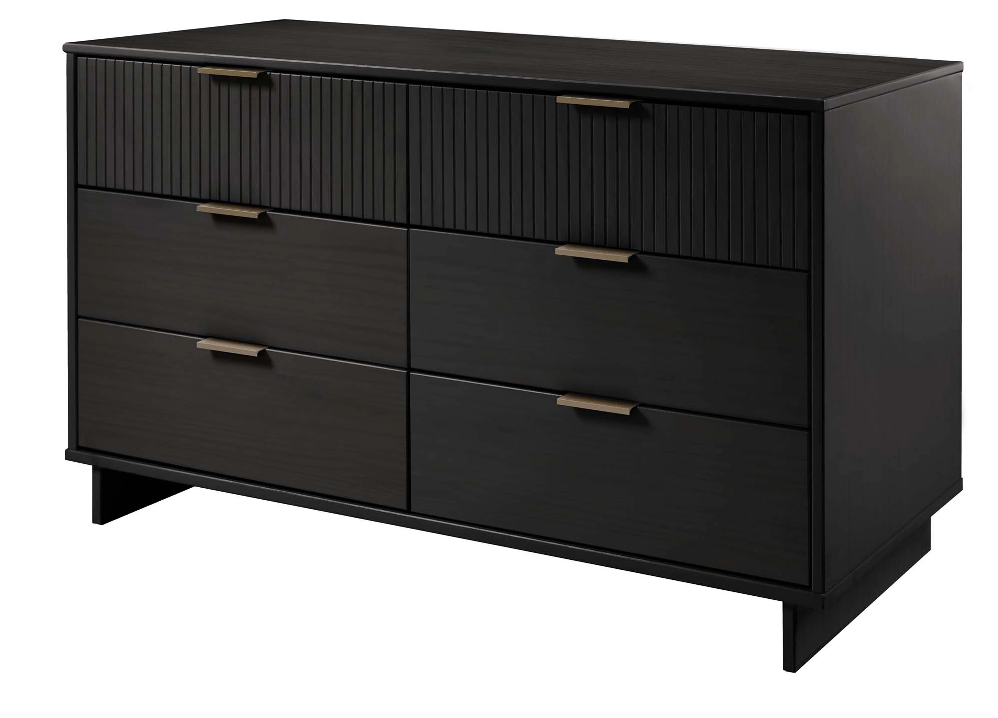 Granville 2-Piece Tall Chest and Double Dresser Set in Black - Image 14