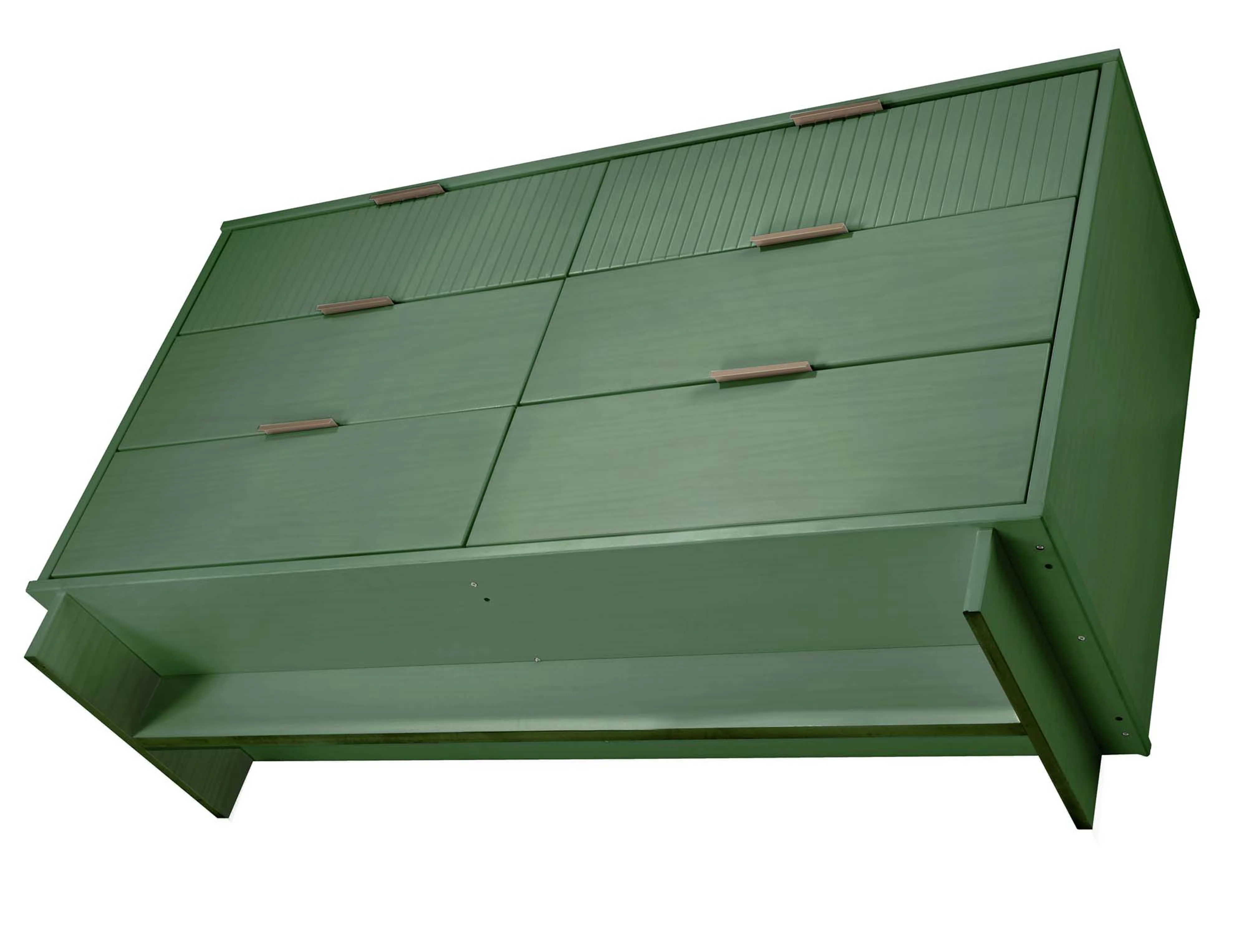 Granville 2-Piece Tall Chest and Double Dresser Set in Sage Green - Image 18