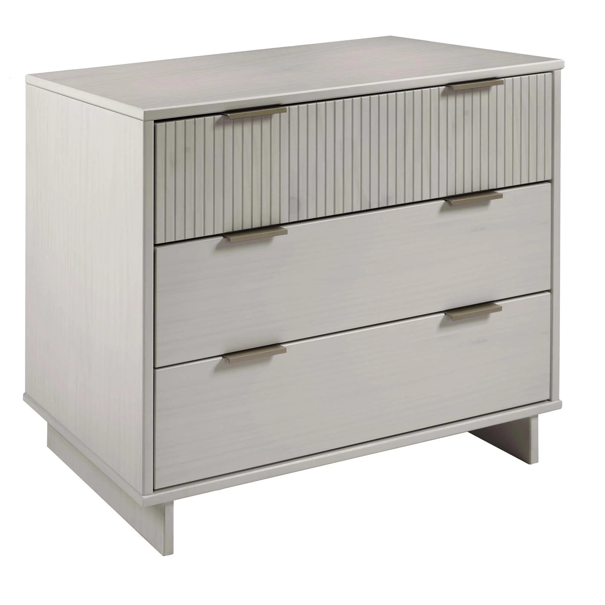 Granville 2-Piece Tall Chest and Standard Dresser Set in Light Grey - Image 9
