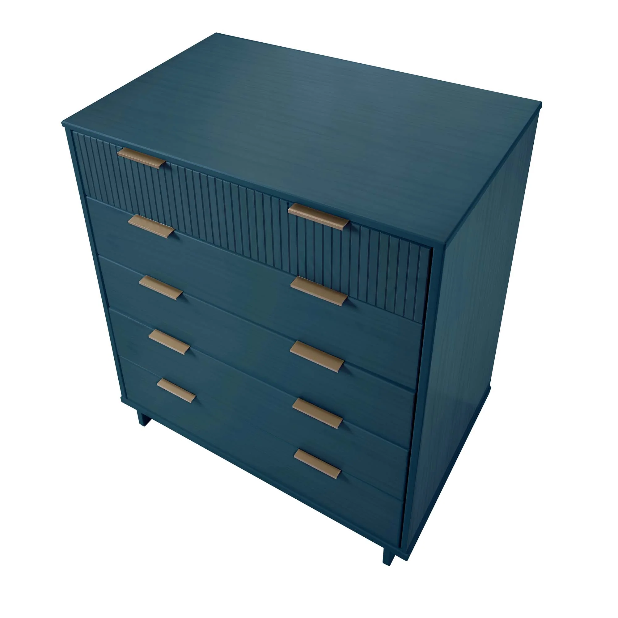 Granville 2-Piece Granville Tall Chest and Standard Dresser Set in Midnight Blue - Image 17