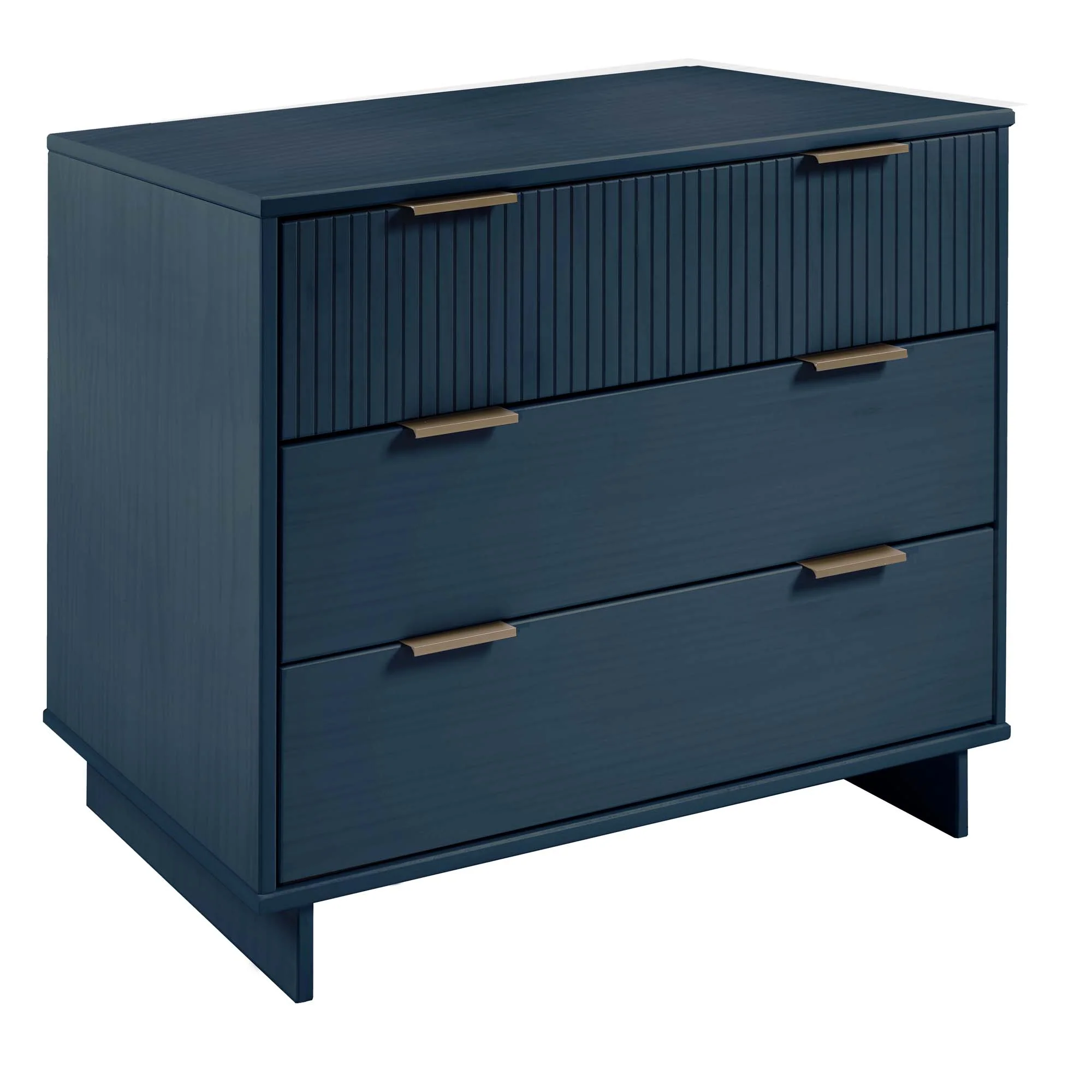 Granville 2-Piece Granville Tall Chest and Standard Dresser Set in Midnight Blue - Image 9