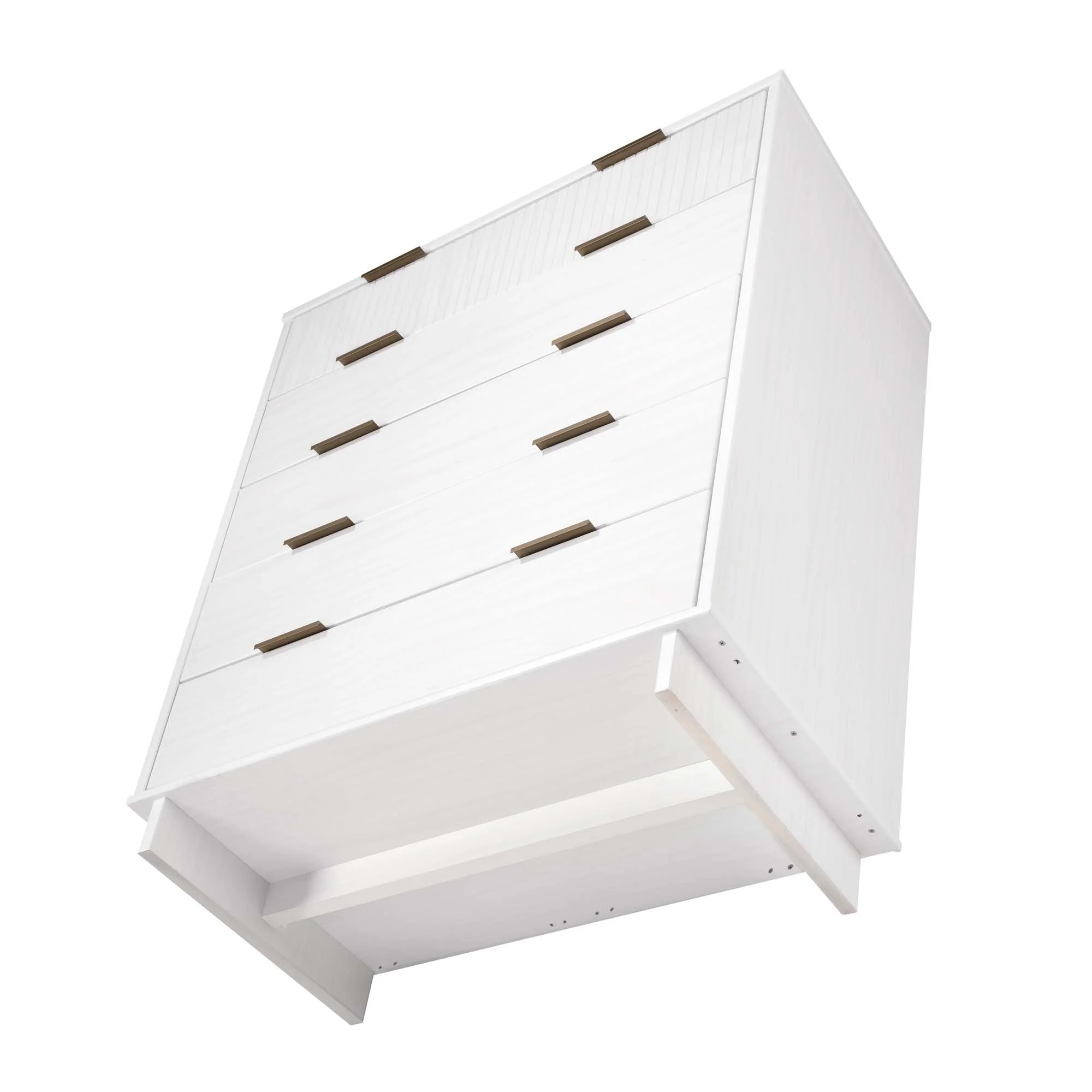 Granville 2-Piece Tall Chest and Standard Dresser Set in White - Image 18