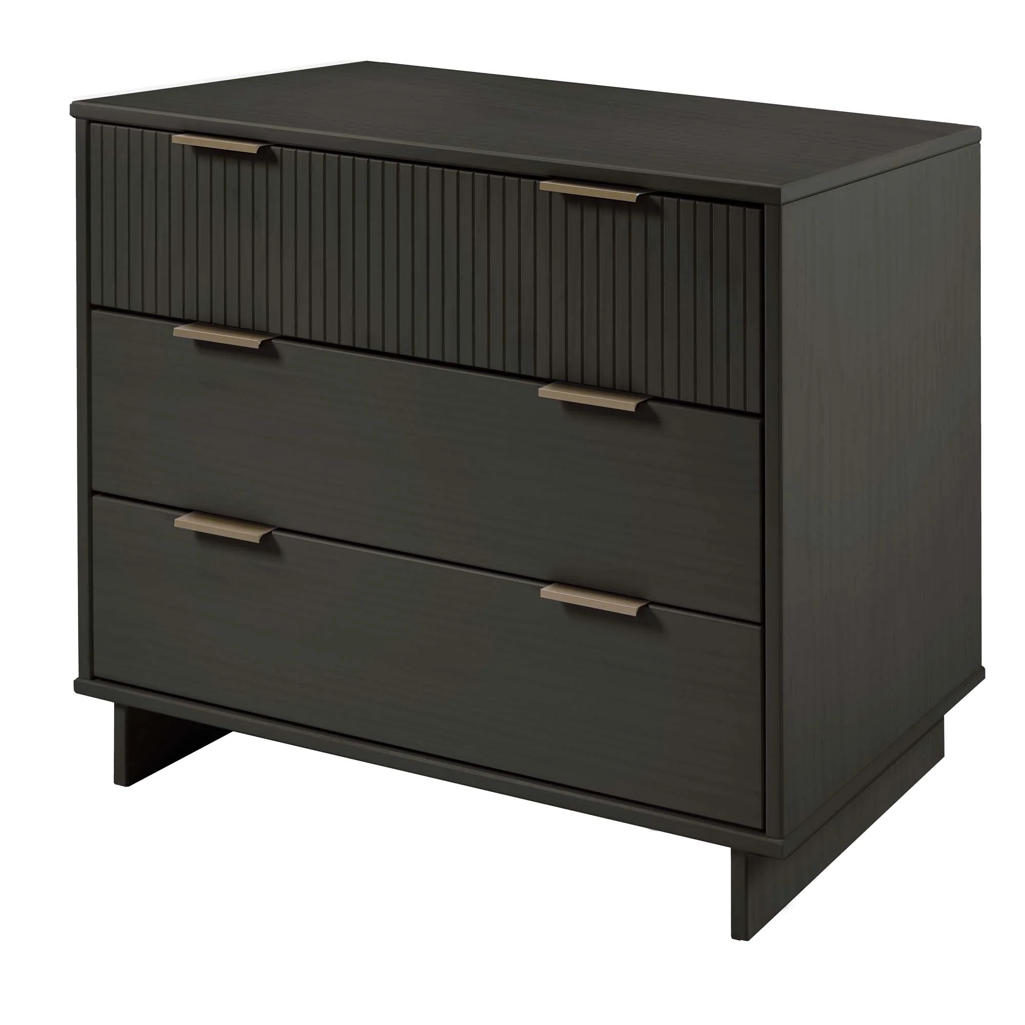 Granville 2-Piece Tall Narrow and Standard Dresser Set in Dark Grey - Image 15
