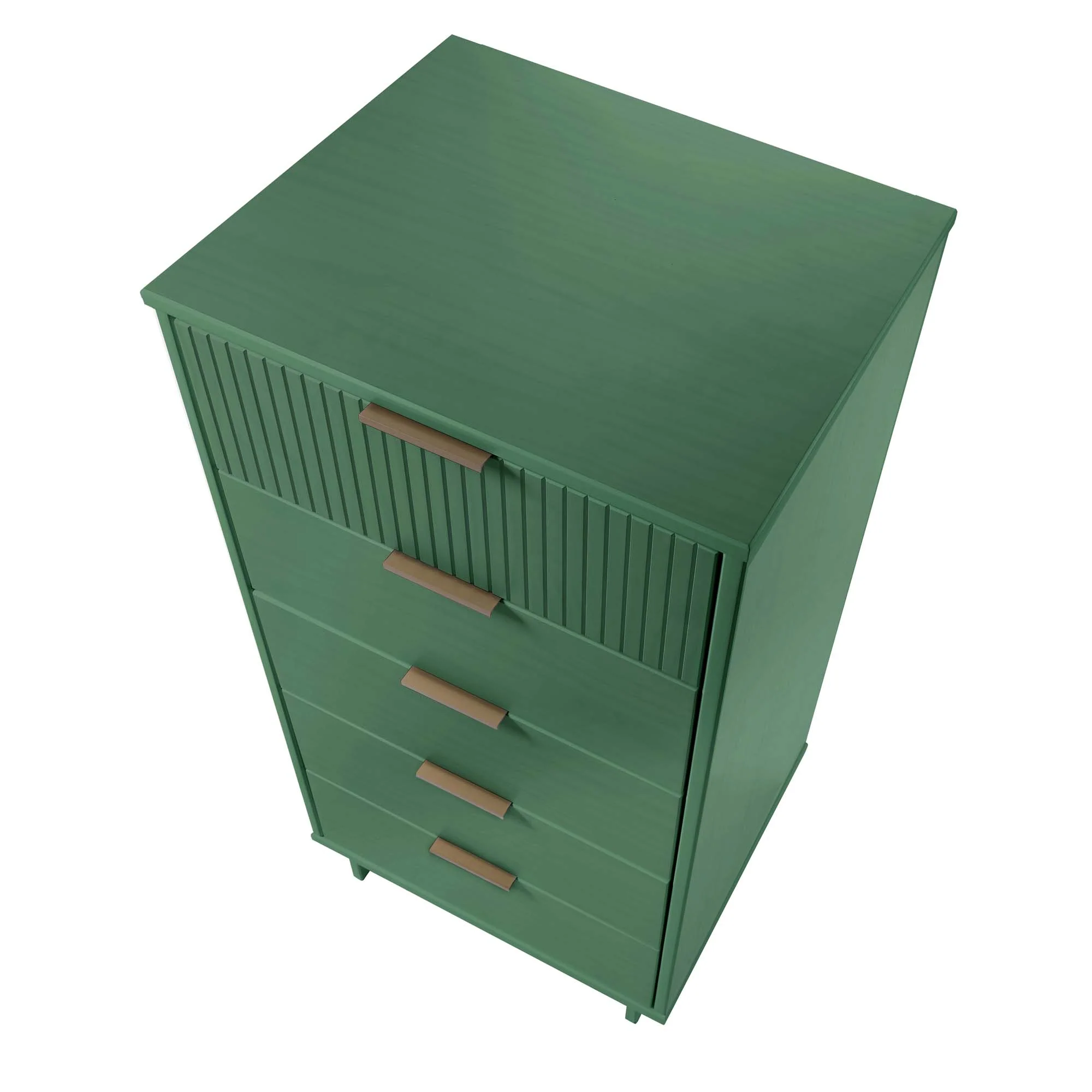 Granville 2-Piece Tall Narrow and Standard Dresser Set in Sage Green - Image 11