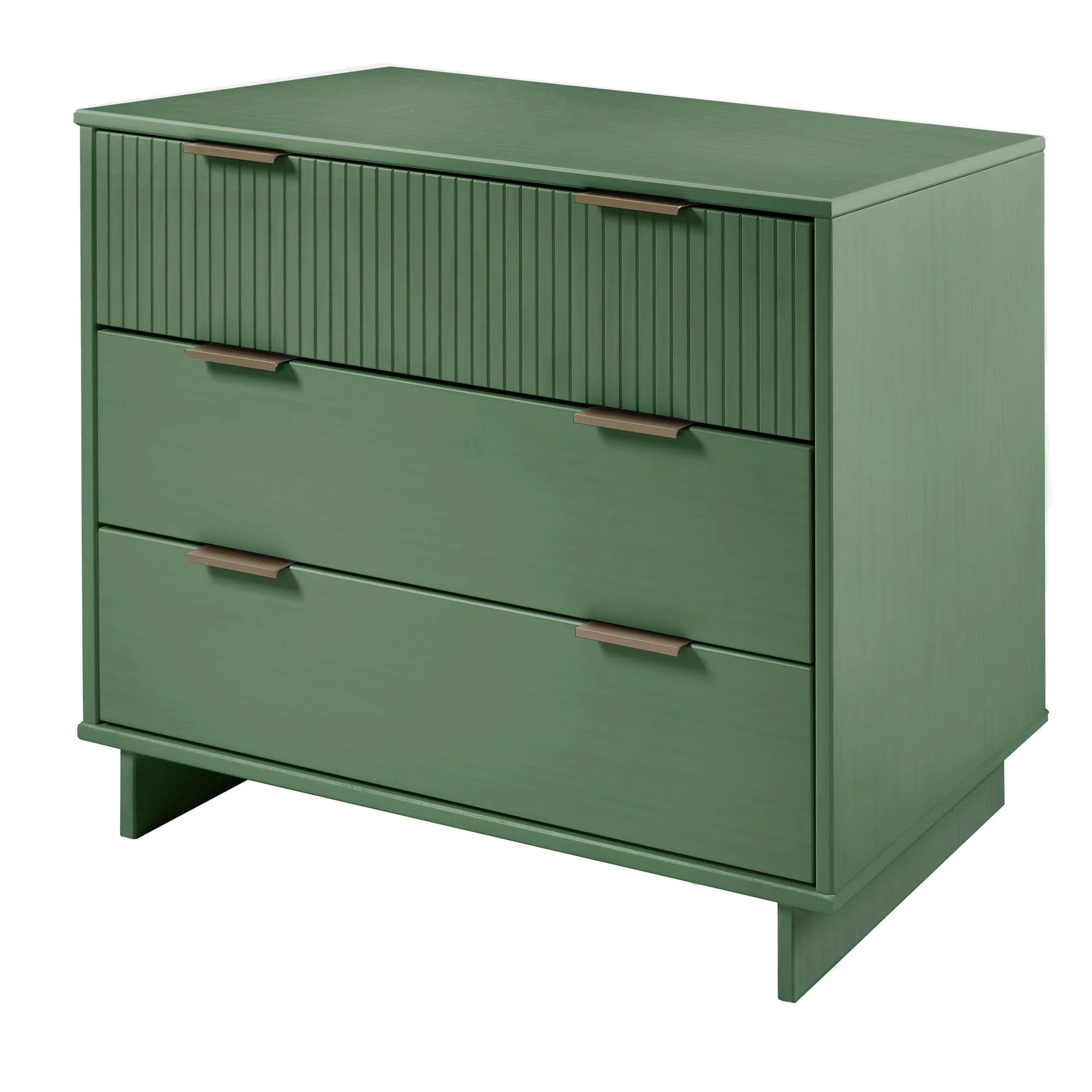 Granville 2-Piece Tall Narrow and Standard Dresser Set in Sage Green - Image 15