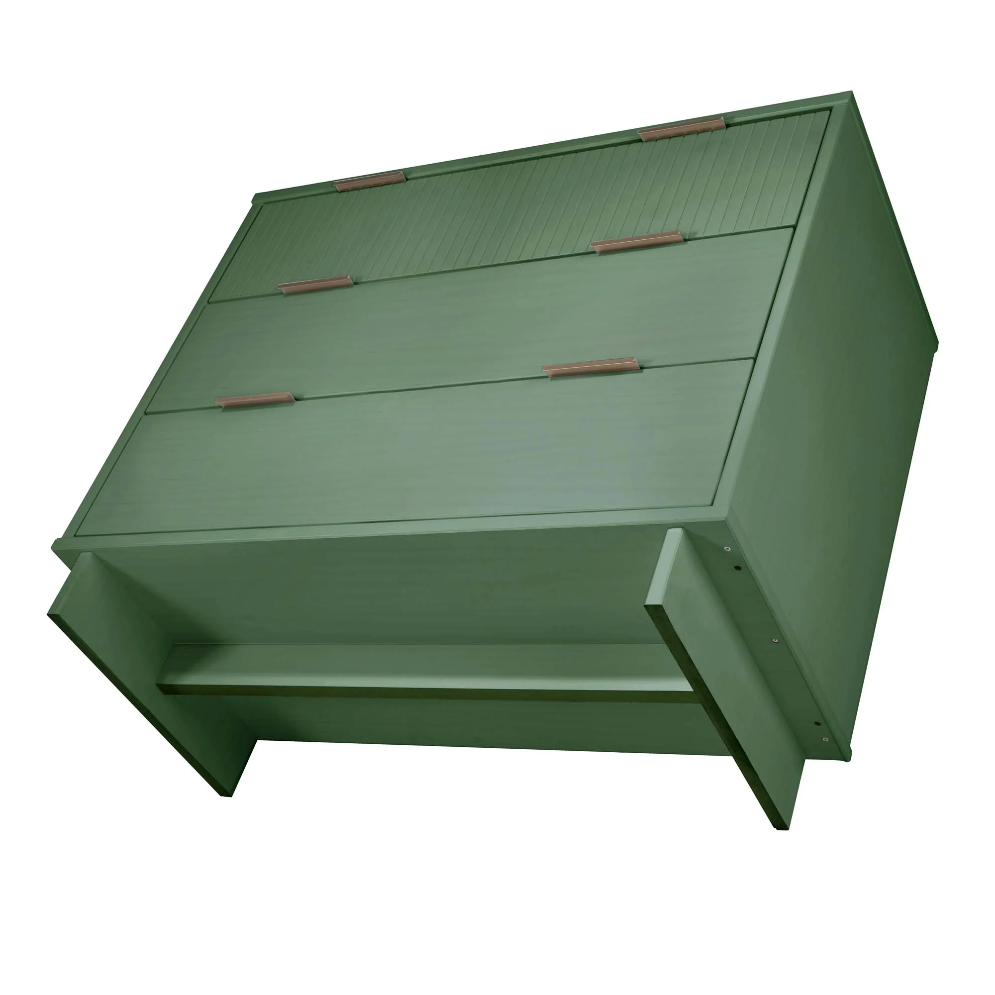 Granville 2-Piece Tall Narrow and Standard Dresser Set in Sage Green - Image 19