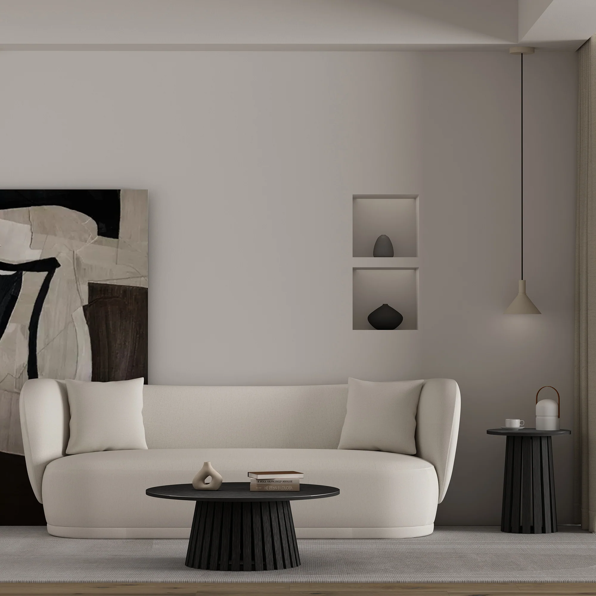 2-Piece Layla Coffee and End Table in Black - Image 2