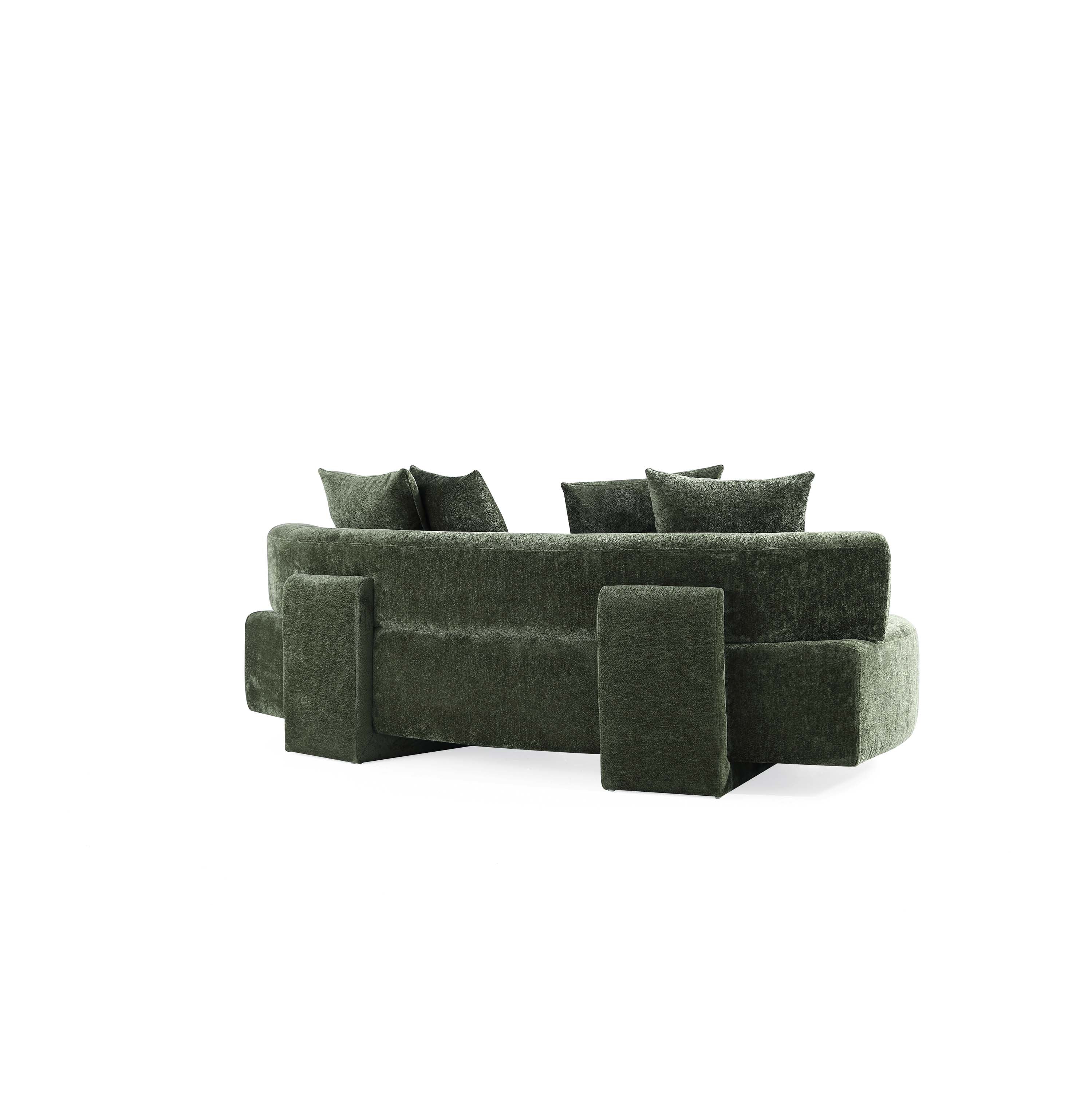 2-Piece Verandah 90.6" Sofa and Accent Chair in Olive Green - Image 17