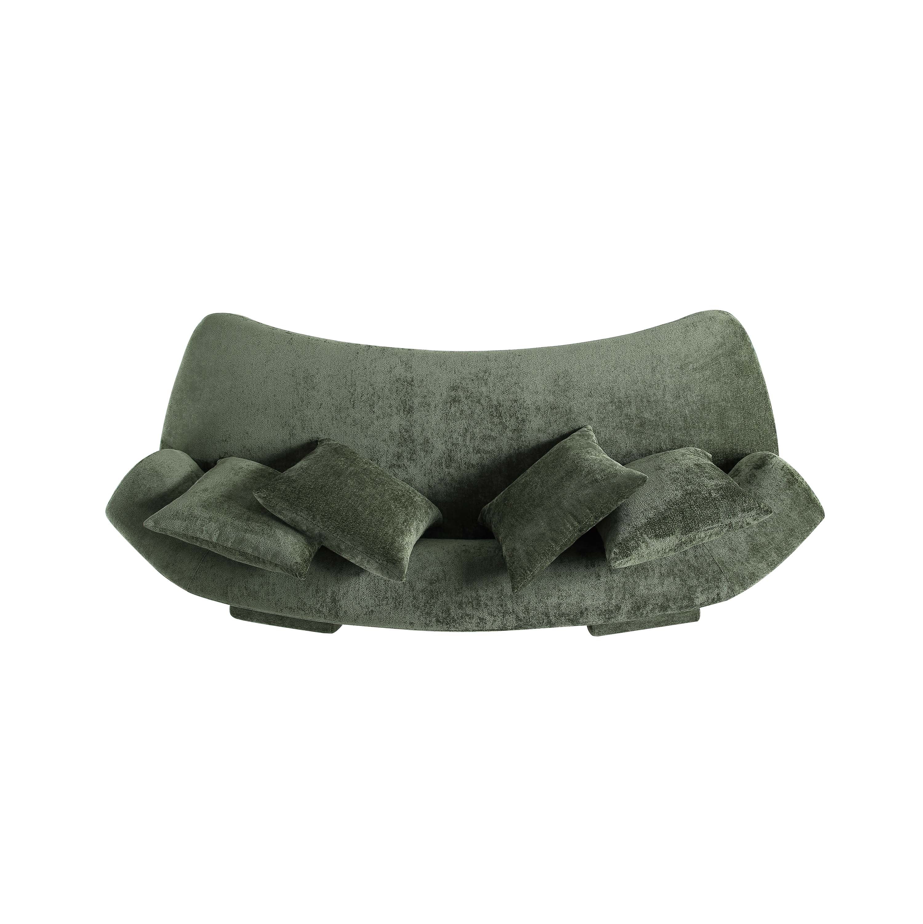 2-Piece Verandah 90.6" Sofa and Accent Chair in Olive Green - Image 19