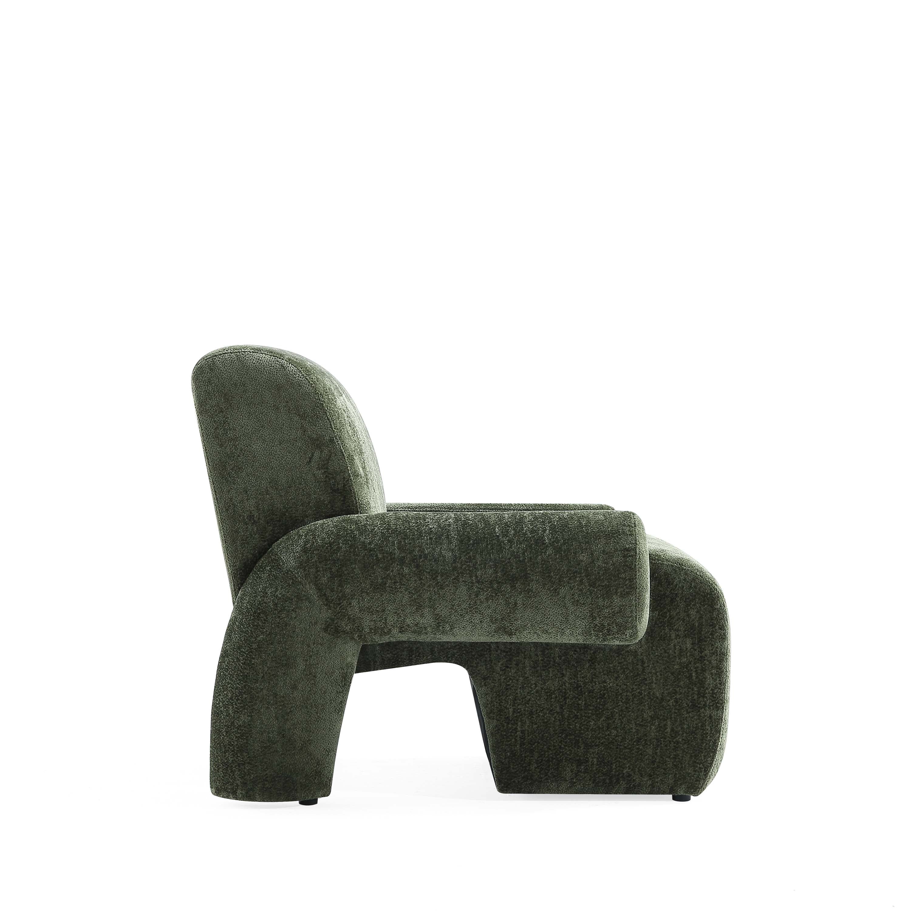 2-Piece Verandah 90.6" Sofa and Accent Chair in Olive Green - Image 9