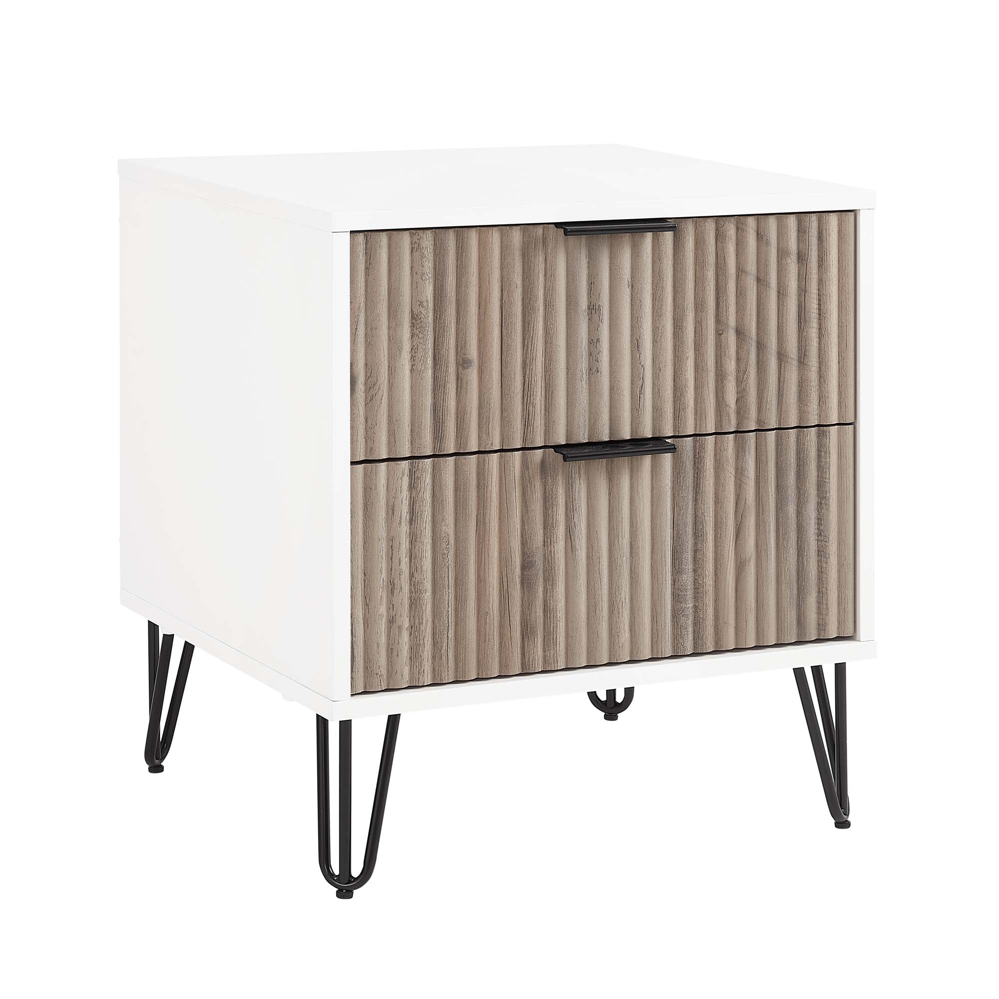 3-Piece DUMBO 5-Drawer Tall Dresser, DUMBO 3-Drawer Standard Dresser and DUMBO Nightstand 2.0 in White and Grey - Image 23