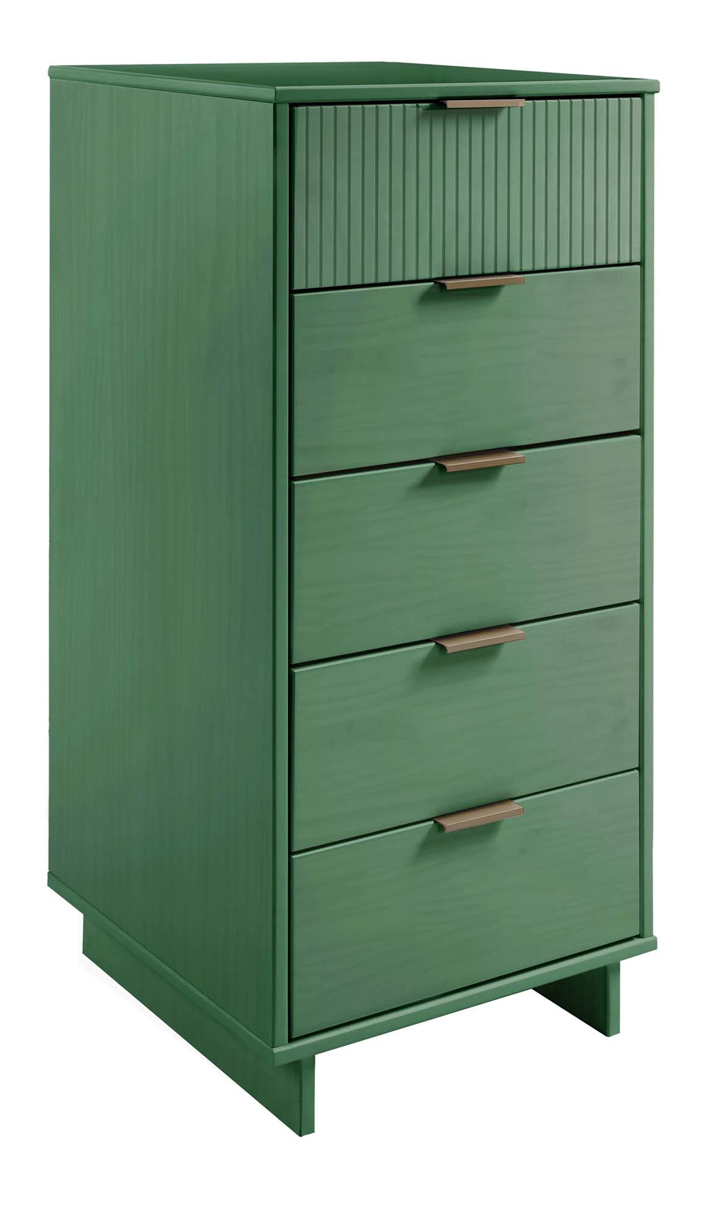 Granville 3-Piece Tall Narrow Chest, Double Dresser Set and Standard Dresser Set in Sage Green - Image 11