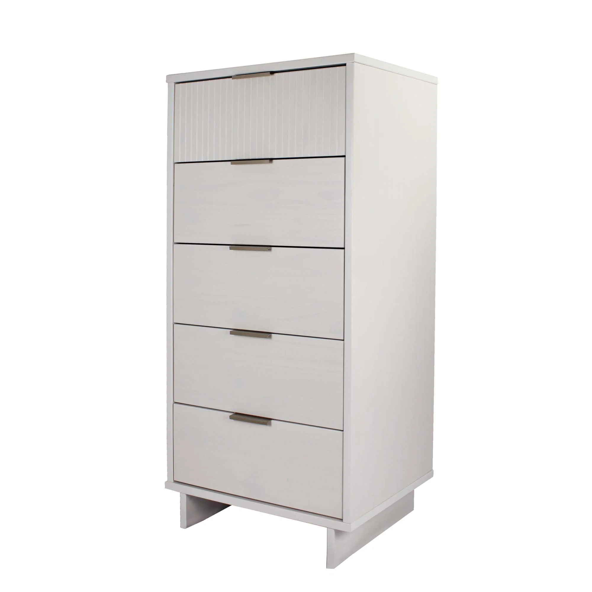 Granville 3-Piece Tall Narrow Chest, Double Dresser Set and Standard Dresser Set in White - Image 10