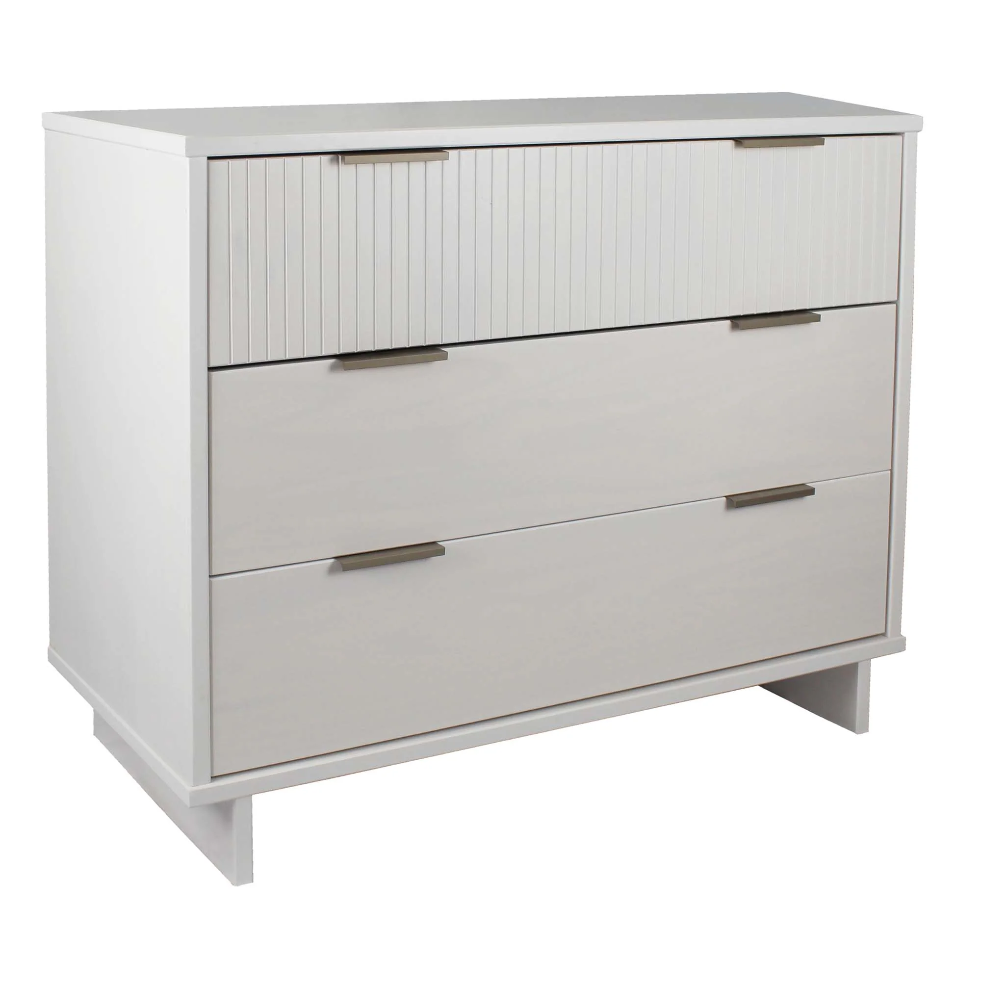 Granville 3-Piece Tall Narrow Chest, Double Dresser Set and Standard Dresser Set in White - Image 18
