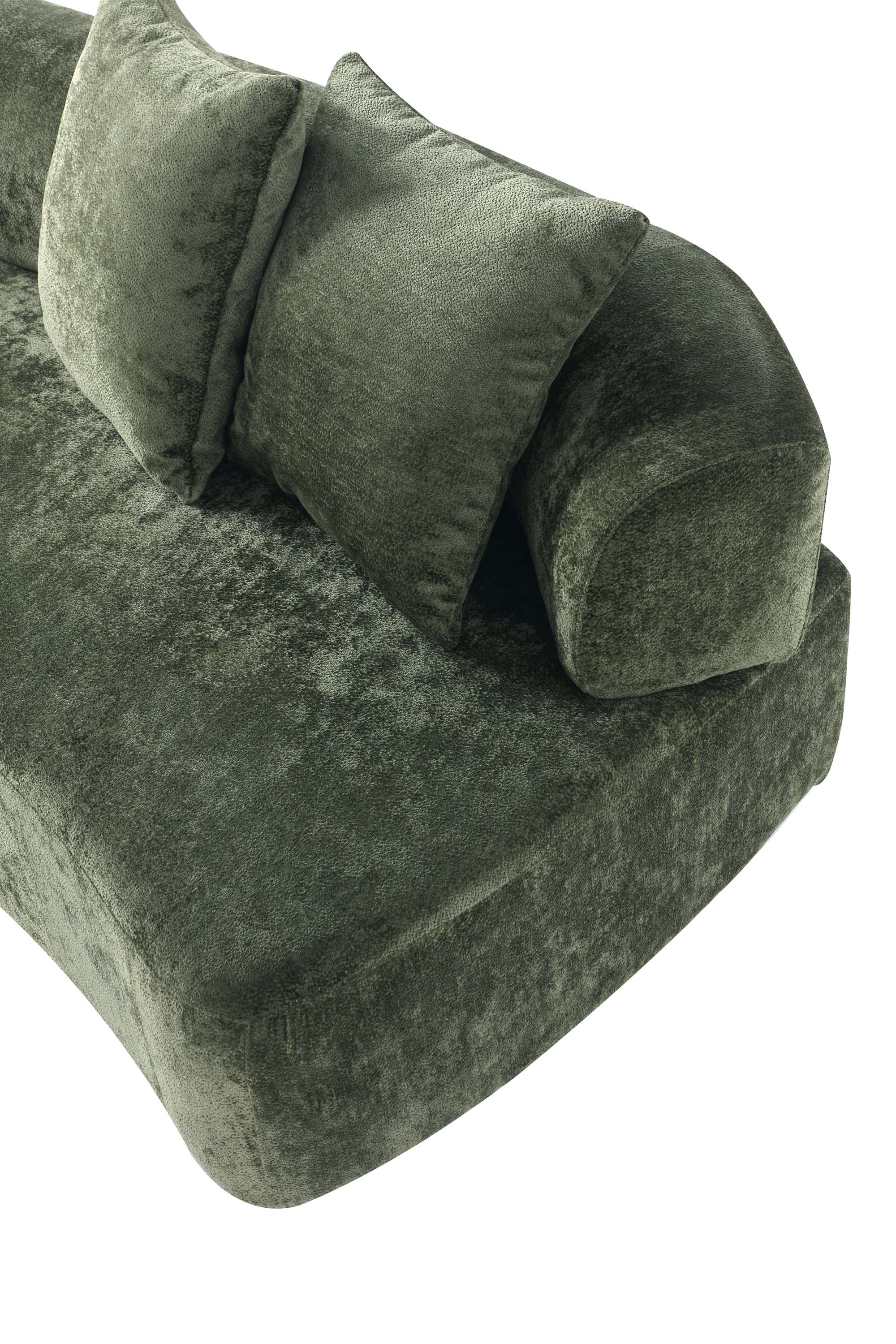 3-Piece Verandah 90.6" Sofa and 2 Accent Chairs in Olive Green - Image 14