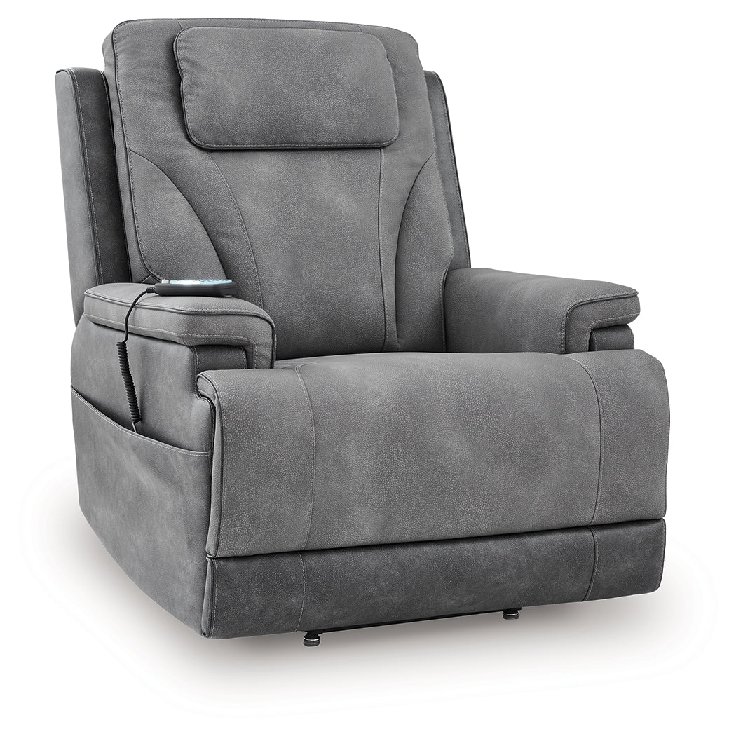 4Z-Peaceful Pause Slate Power Lift Recliner - Image 3