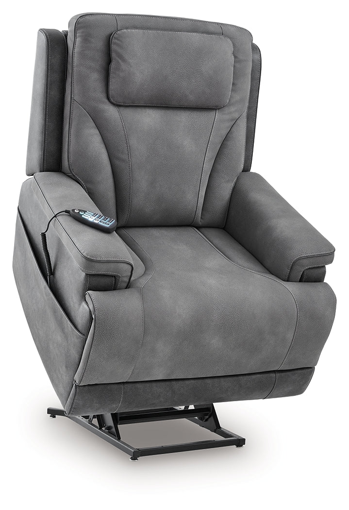 4Z-Peaceful Pause Slate Power Lift Recliner - Image 5