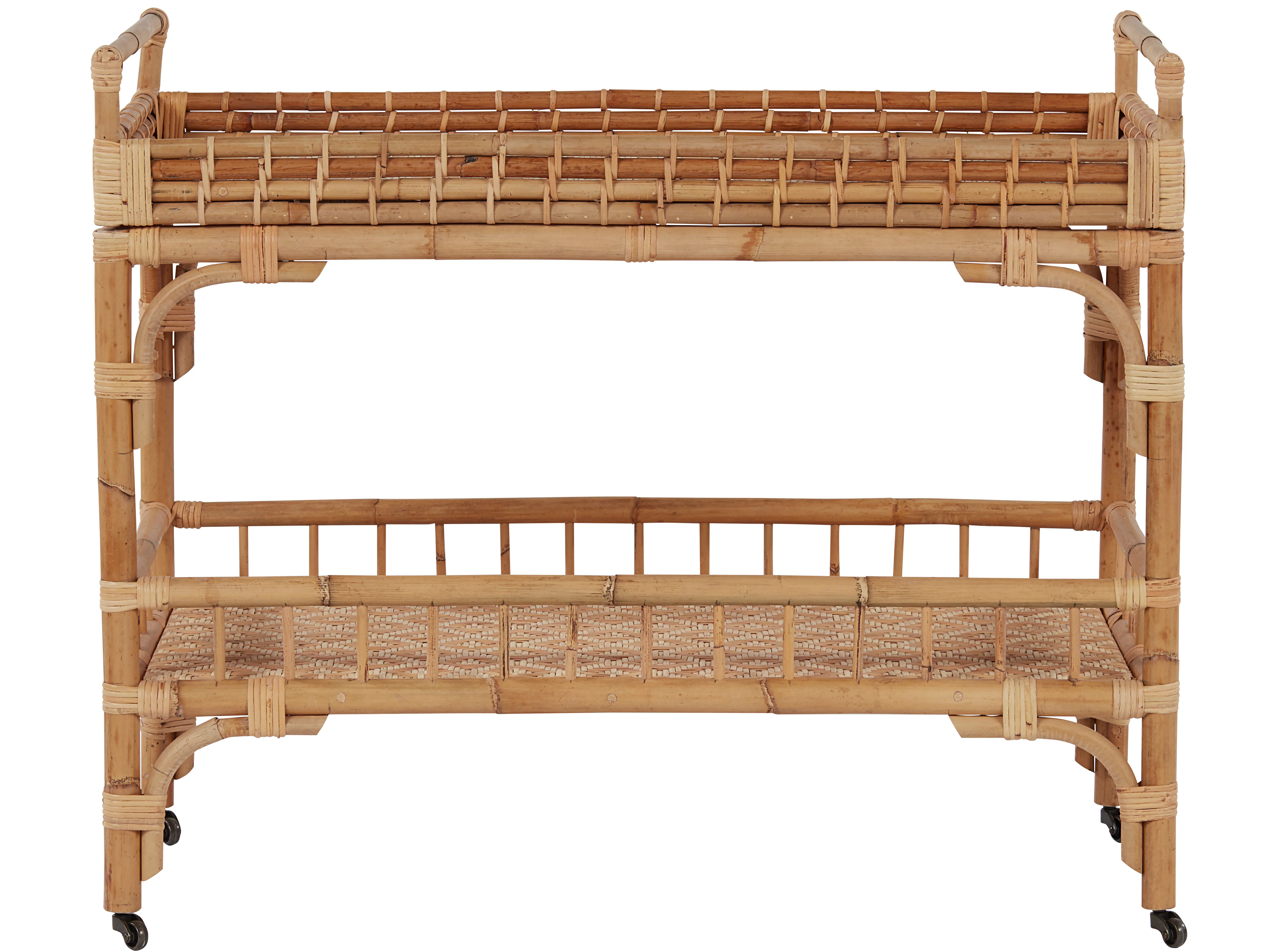 5 O'Clock Natural Rattan Bar Cart - Image 4