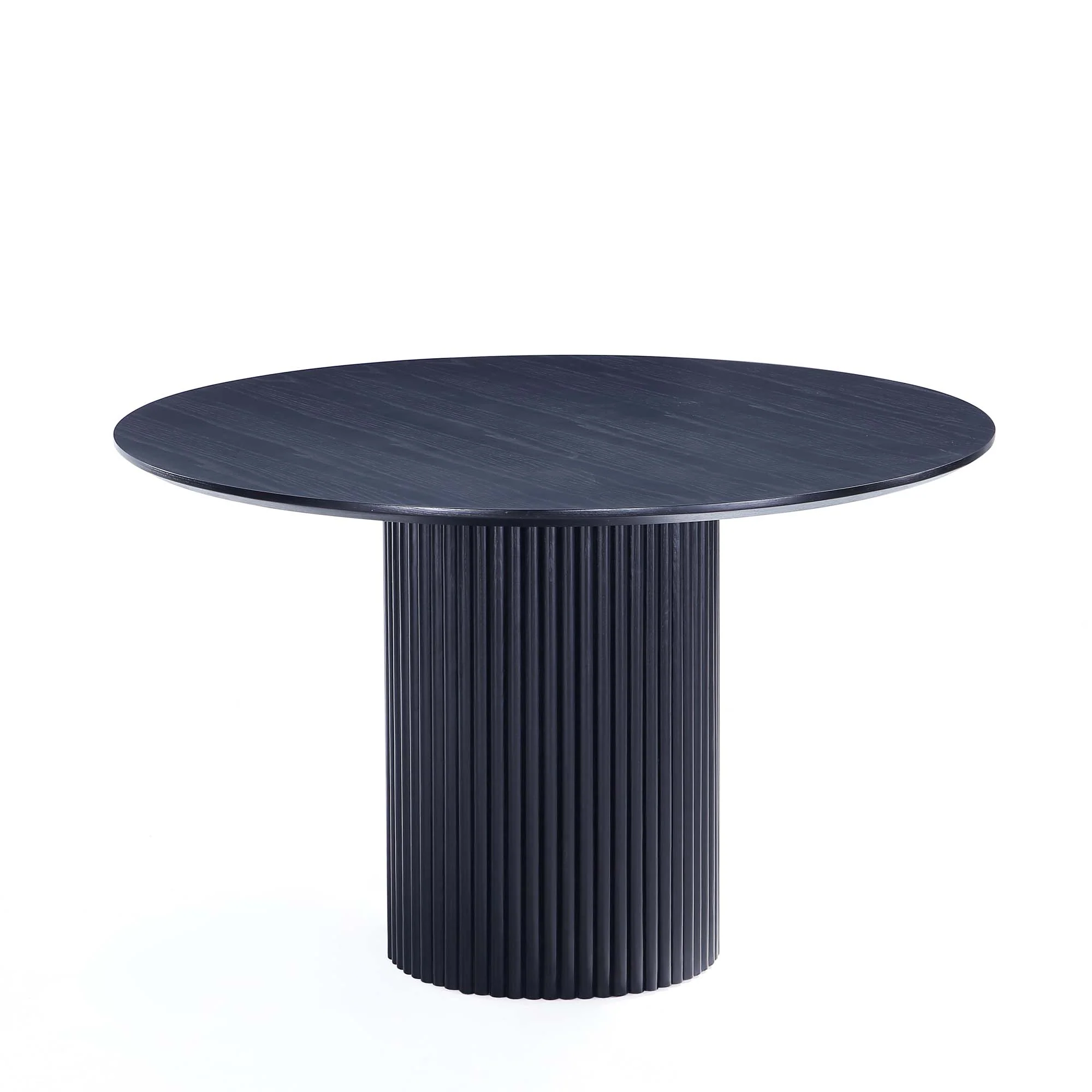 5-Piece Hathaway 47.24 Round Dining Set in Black with 4 Jardin Dining Chairs - Image 6