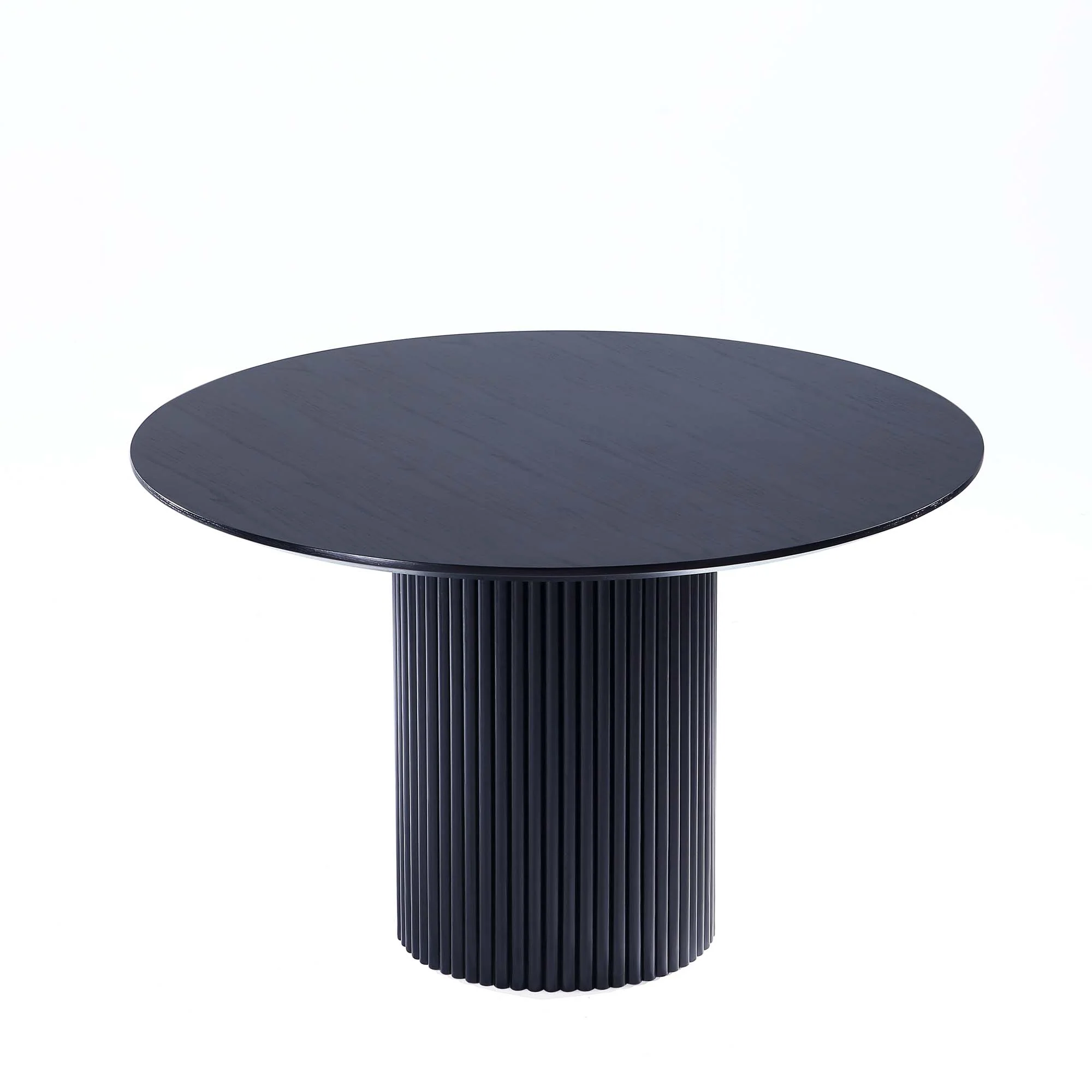 5-Piece Hathaway 47.24 Round Dining Set in Black with 4 Palmer Dining Armchairs in Gold Dust - Image 16