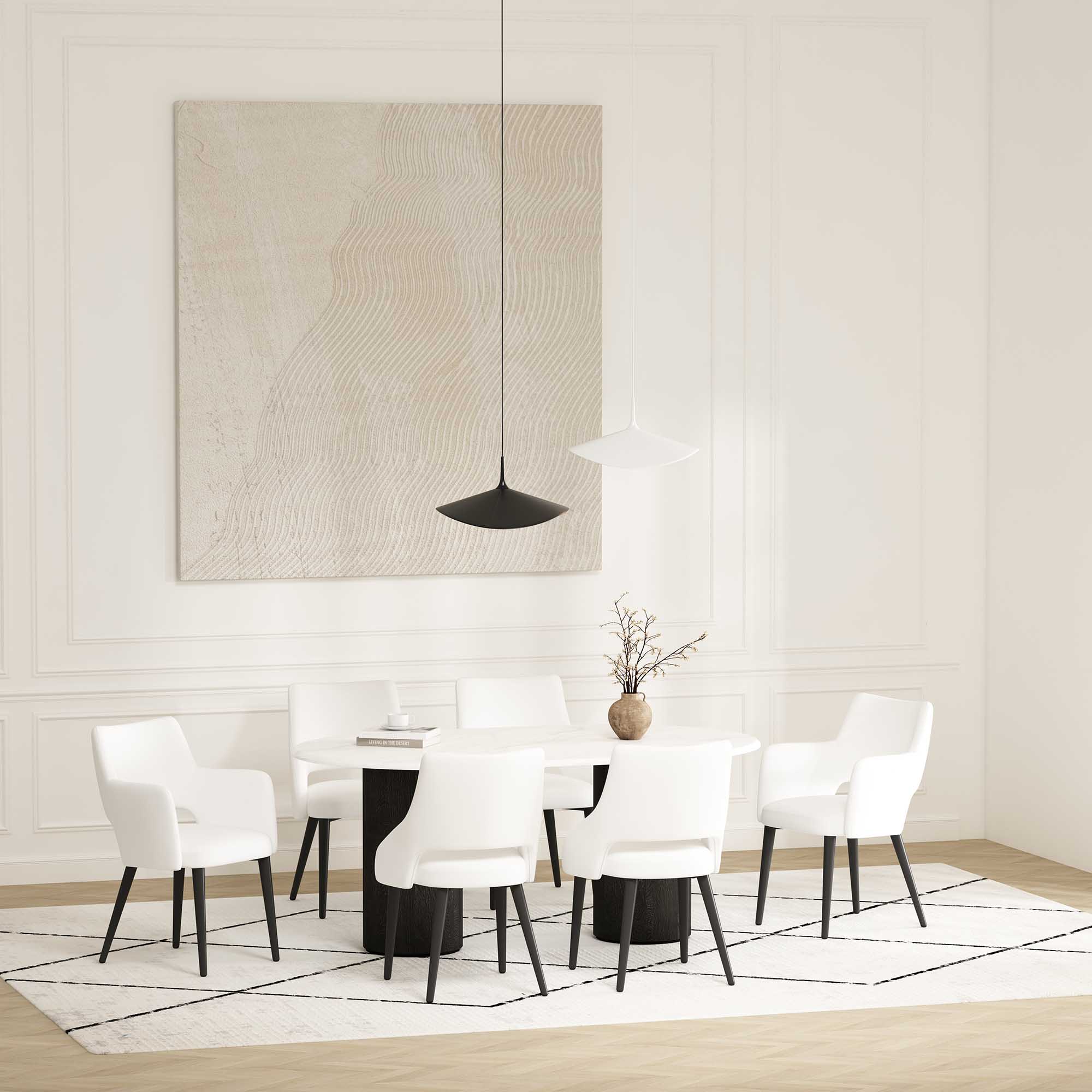 6-Piece Tremont Dining Chair in White - Image 2