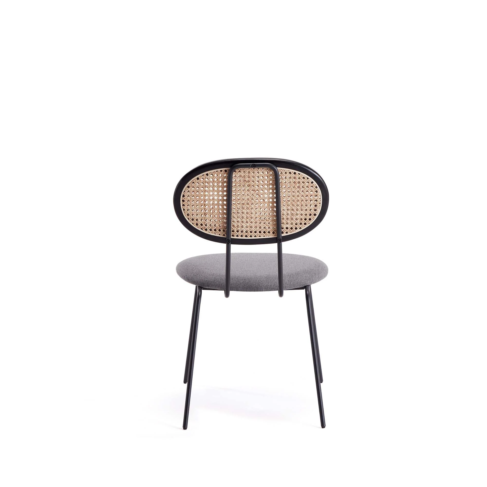 7-Piece Hathaway 59.05 Round Dining Set in Black with 6 Jardin Dining Chairs - Image 15