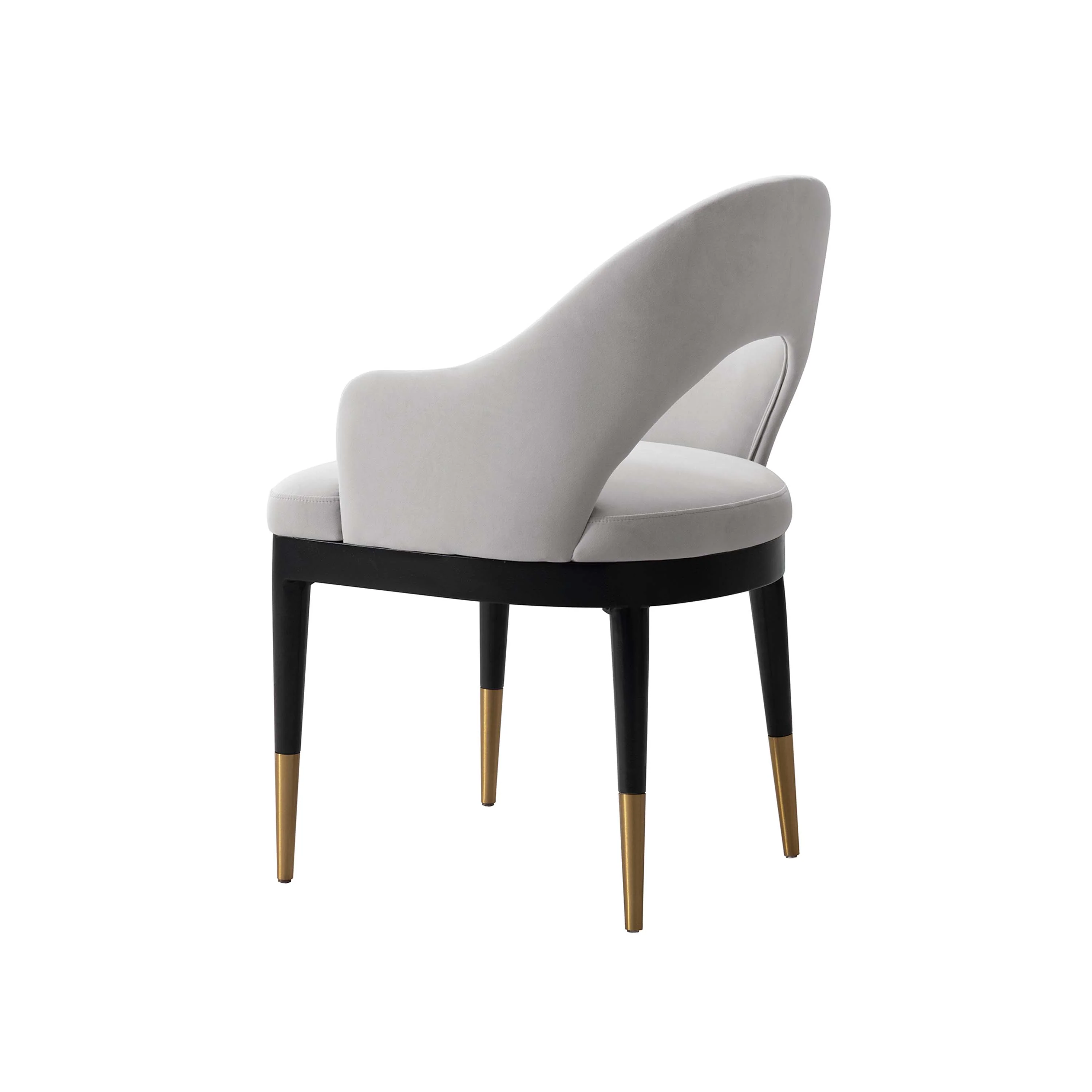 7-PieceRockaway 70.86 Dining Set with 6 Carrington Chairs in Black and Light Grey - Image 12