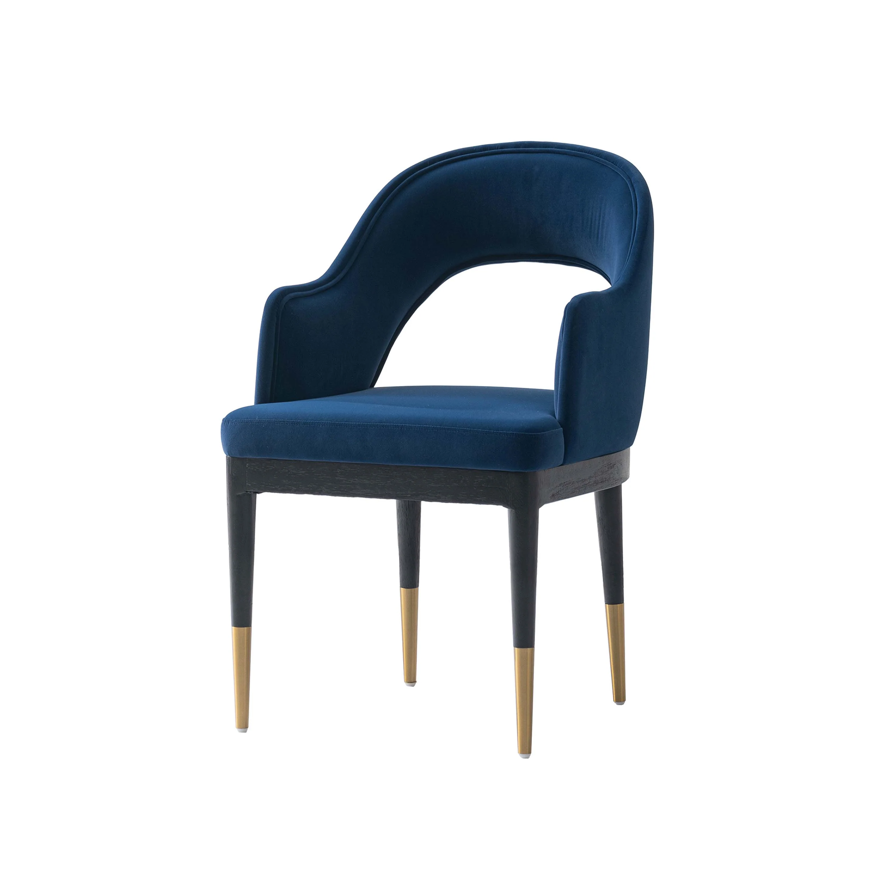 7-PieceRockaway 70.86 Dining Set with 6 Carrington Chairs in Black and Midnight Blue - Image 9