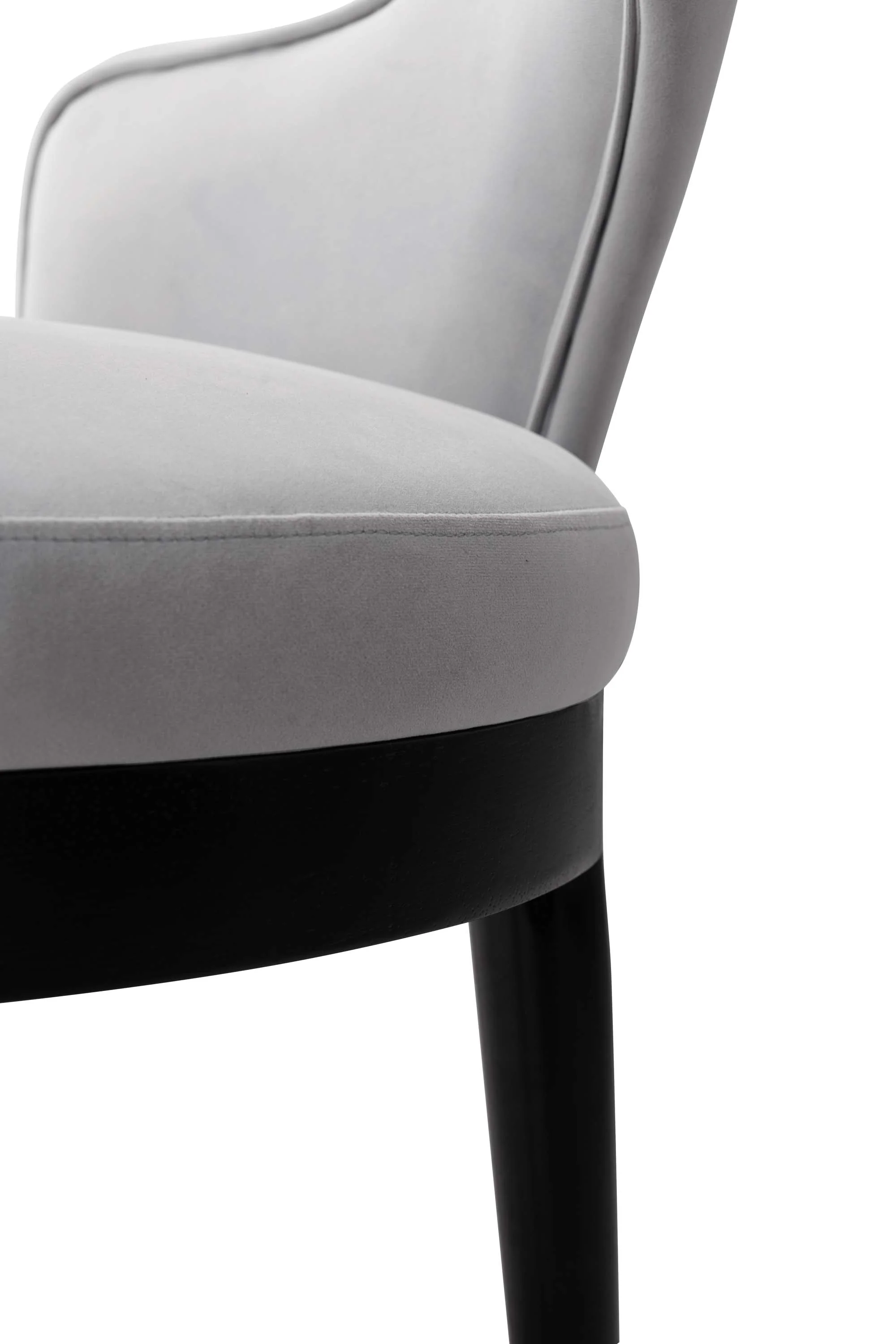 7-Piece Rockaway 70.86 Dining Set with 6 Carrington Chairs in Natural and Light Grey - Image 8