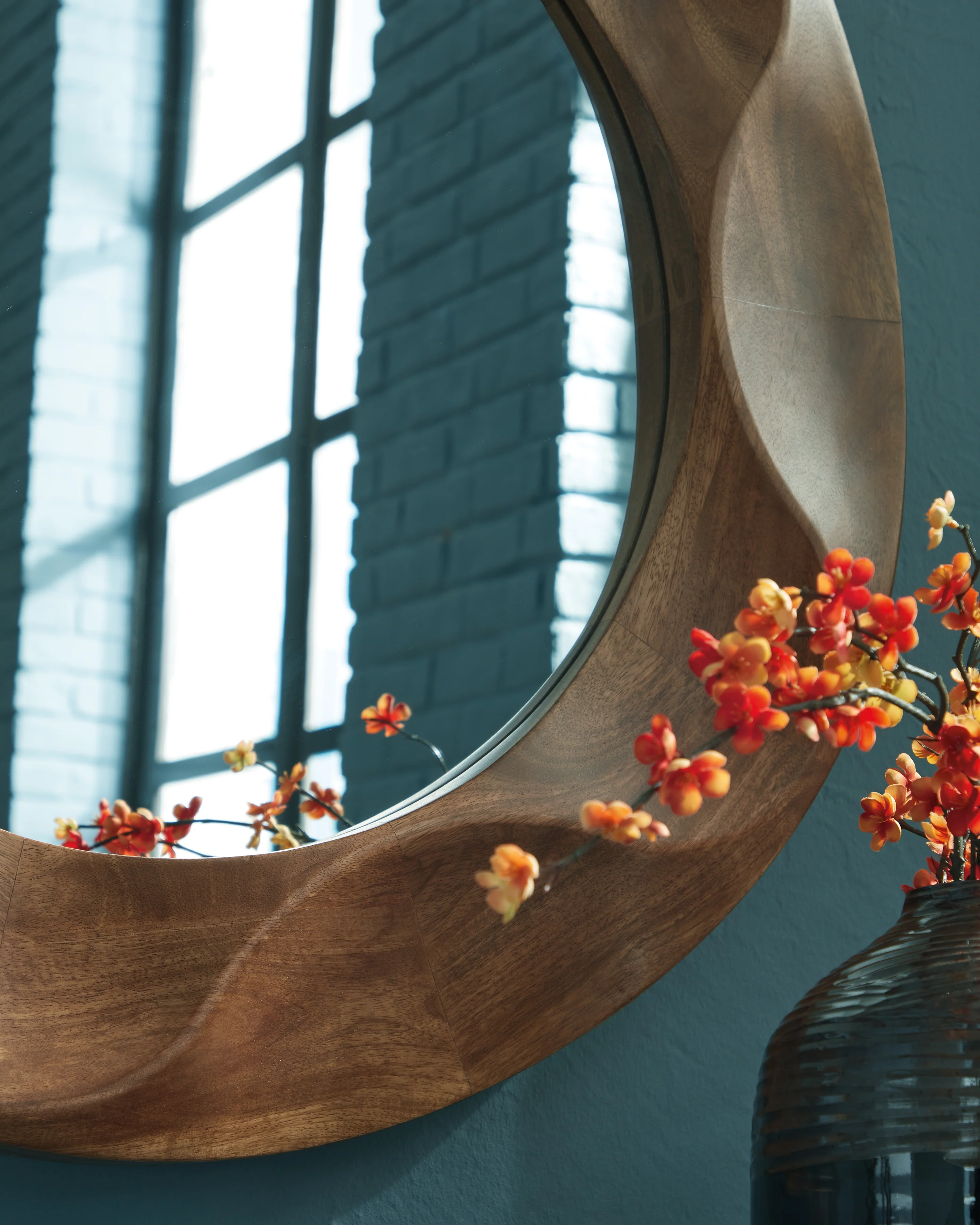 Aajon Brown Accent Mirror - Image 5