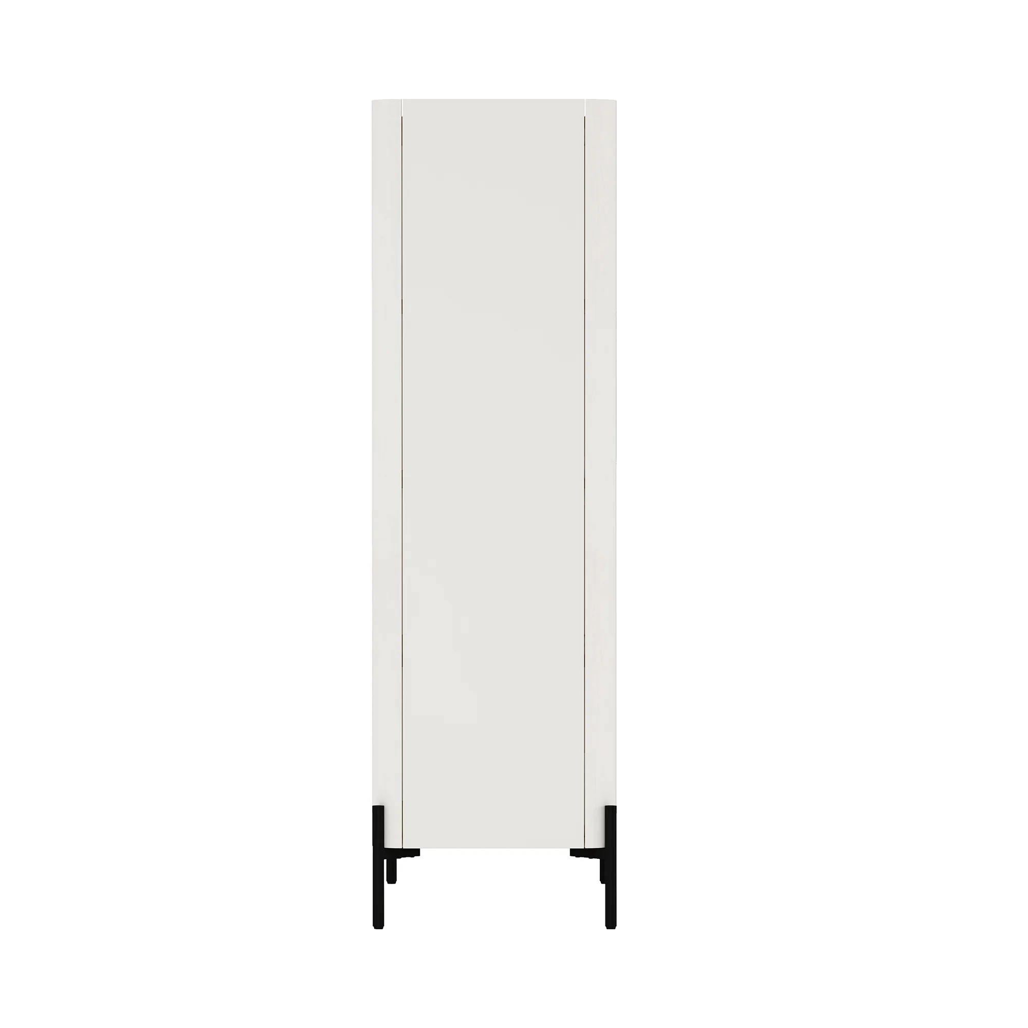 Abbey Décor Glass Cabinet in Maple and Off White - Image 8