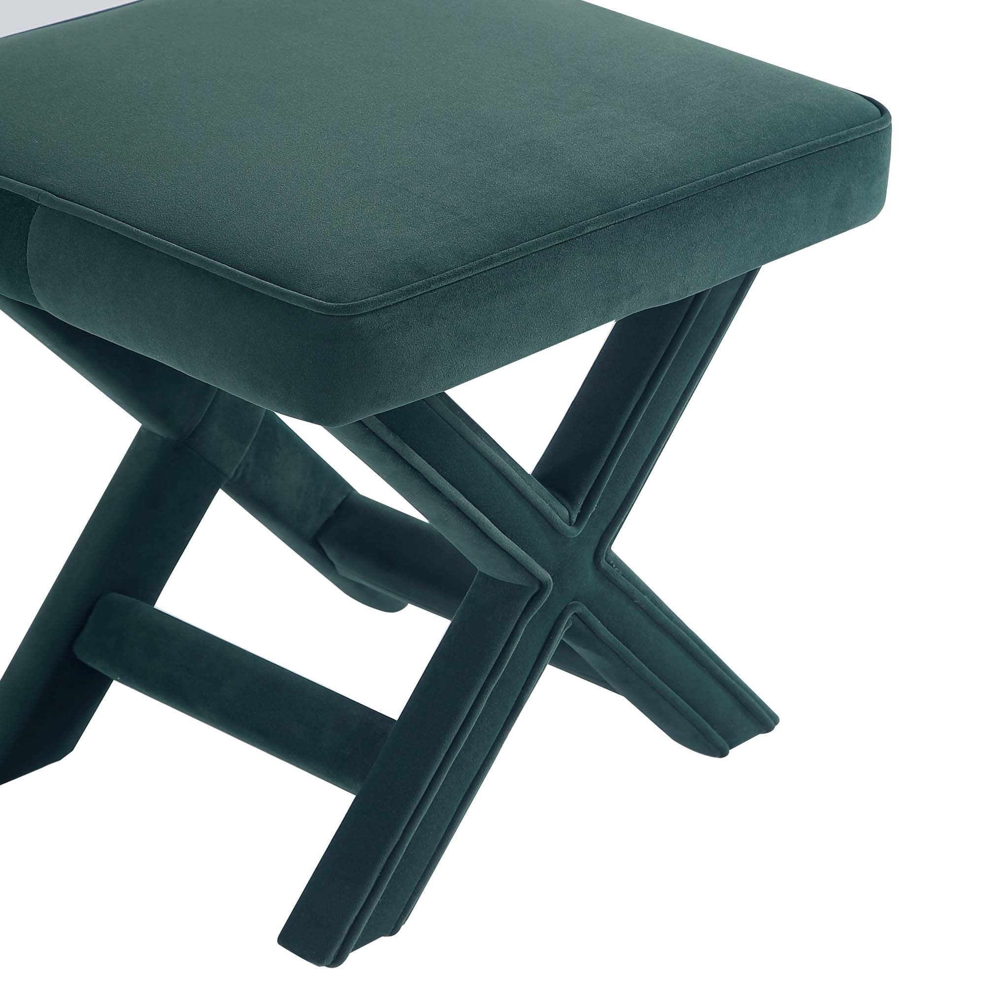 Abigail Single Ottoman Bench in Green - Image 5