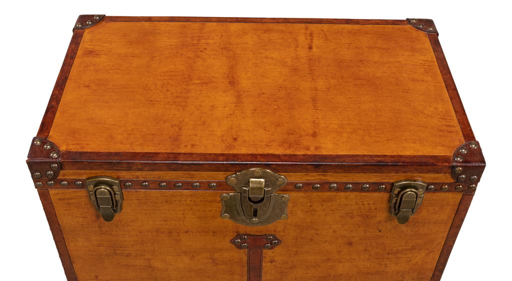 Abilene Tan Leather Box With Stand - Image 11