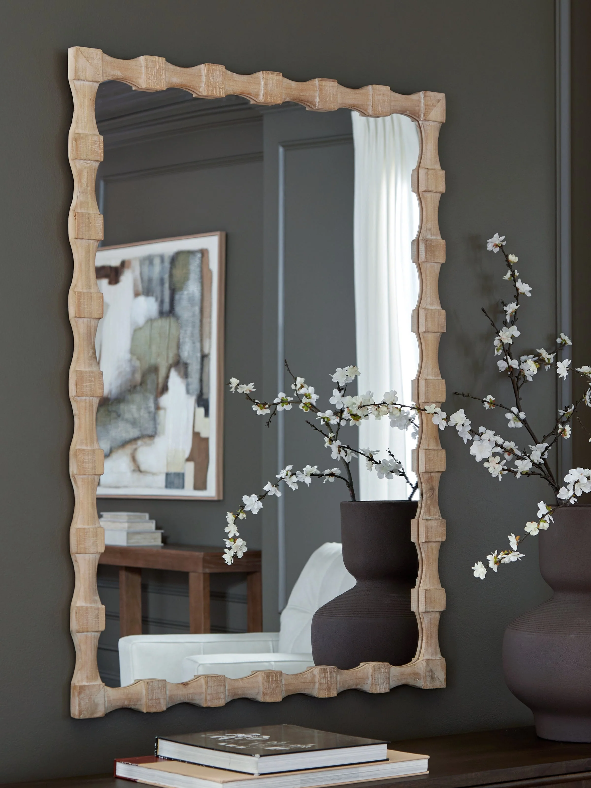 Acelmore Light Brown Accent Mirror (Online Special Price) - Image 2