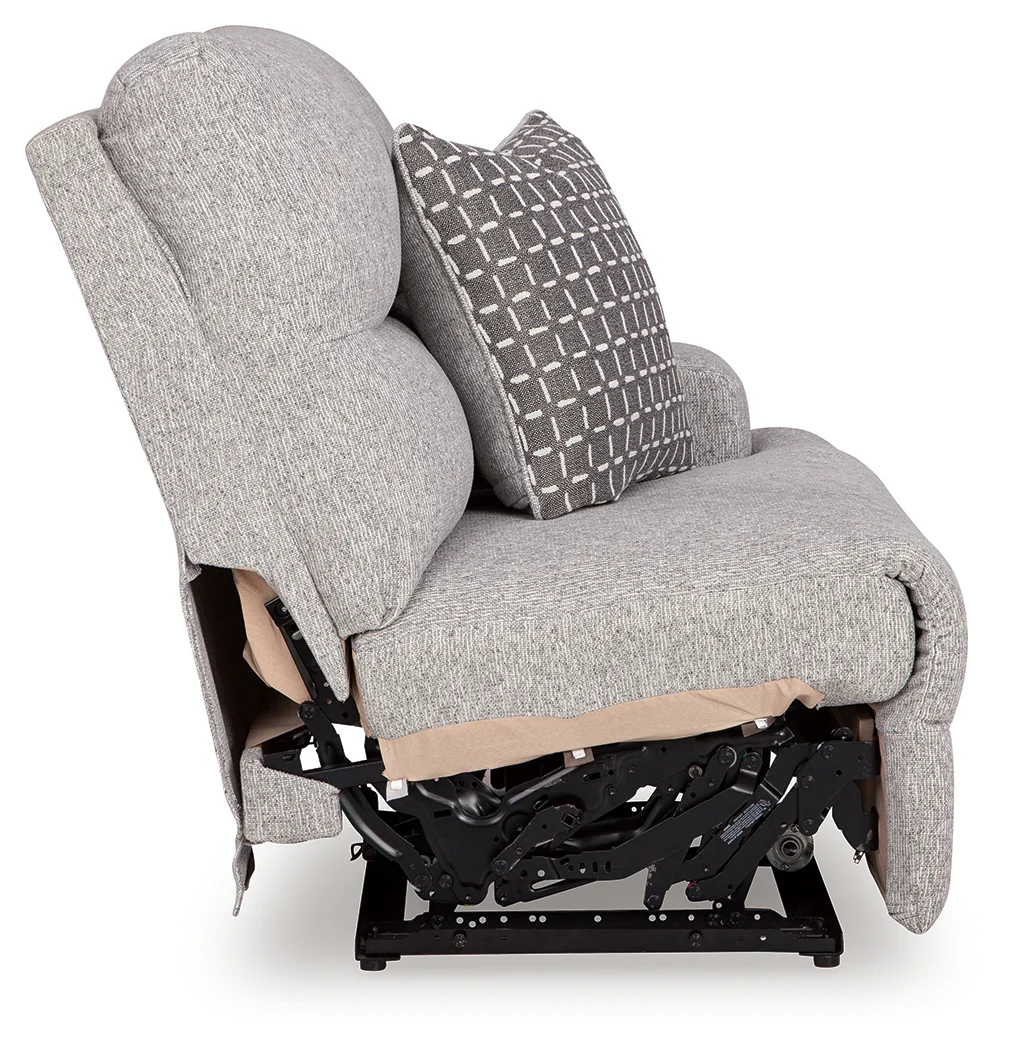 Acklen Place Pewter 6-Piece Power Reclining Sectional and Power Recliner - Image 4