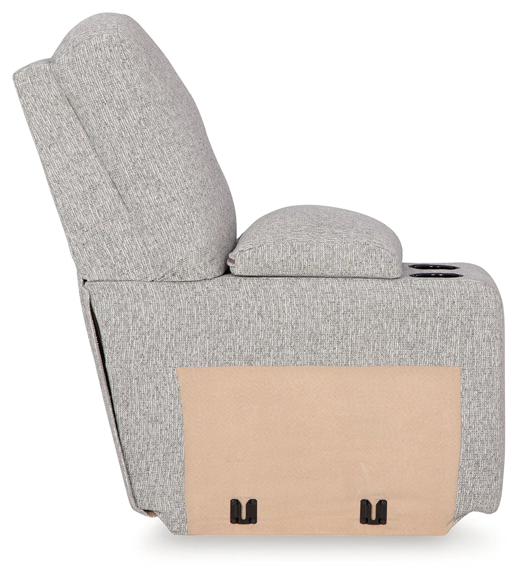 Acklen Place Pewter 6-Piece Power Reclining Sectional and Power Recliner (Online Special Price) - Image 15