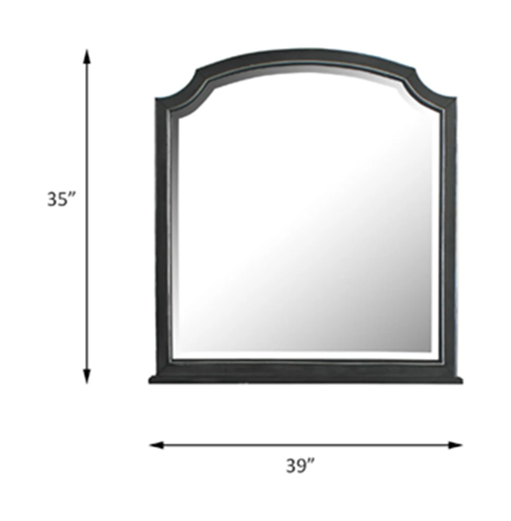 House Beatrice Mirror in Light Gray - Image 2