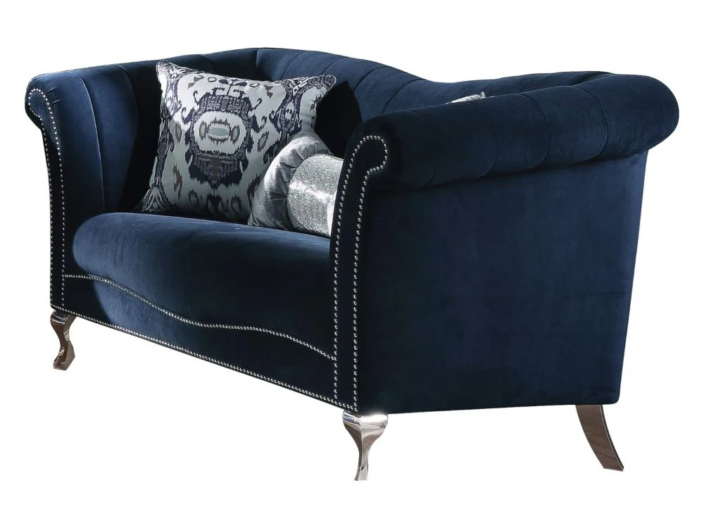 Jaborosa Loveseat with 2 Pillows in Blue