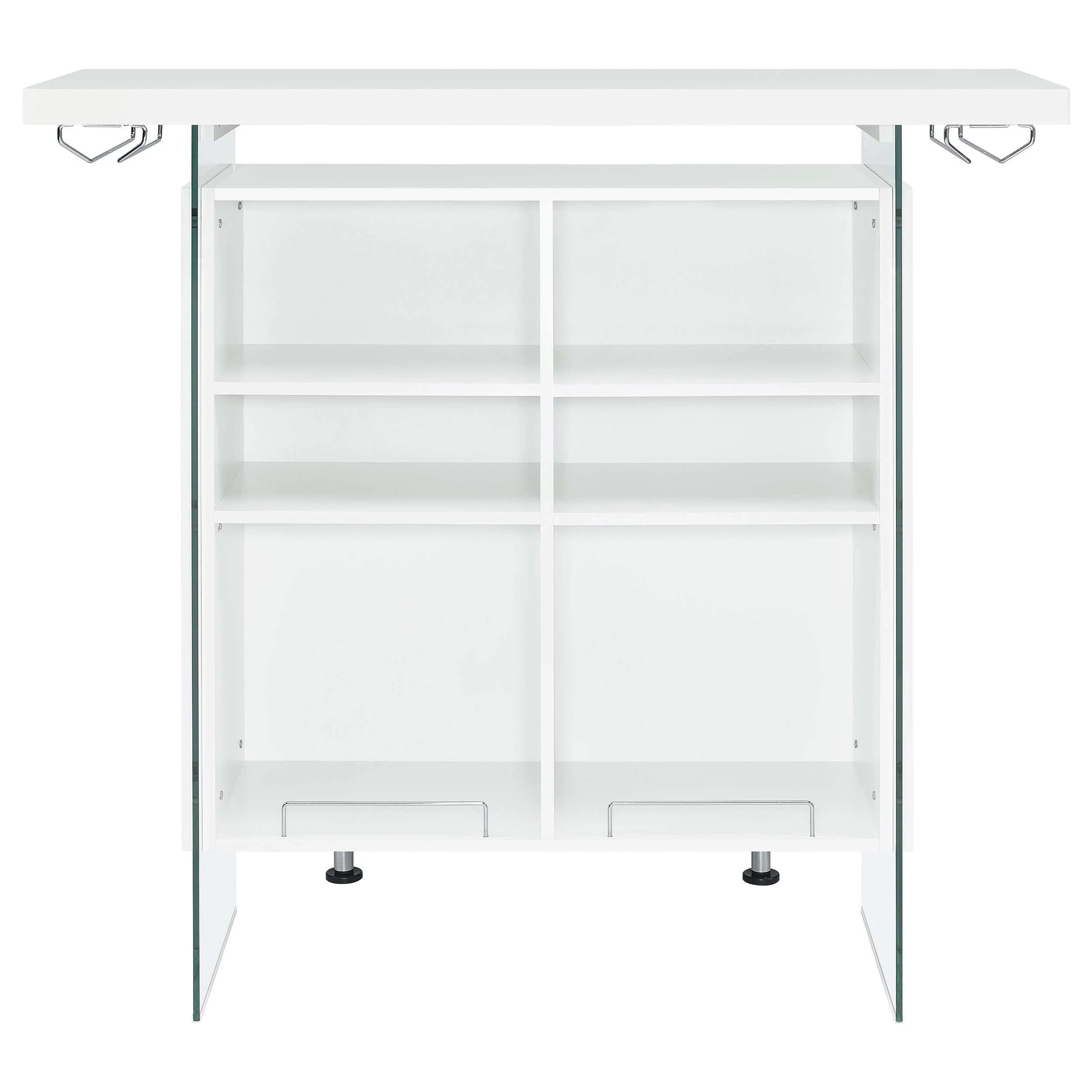 Acosta White High Gloss Home Bar - Image 8