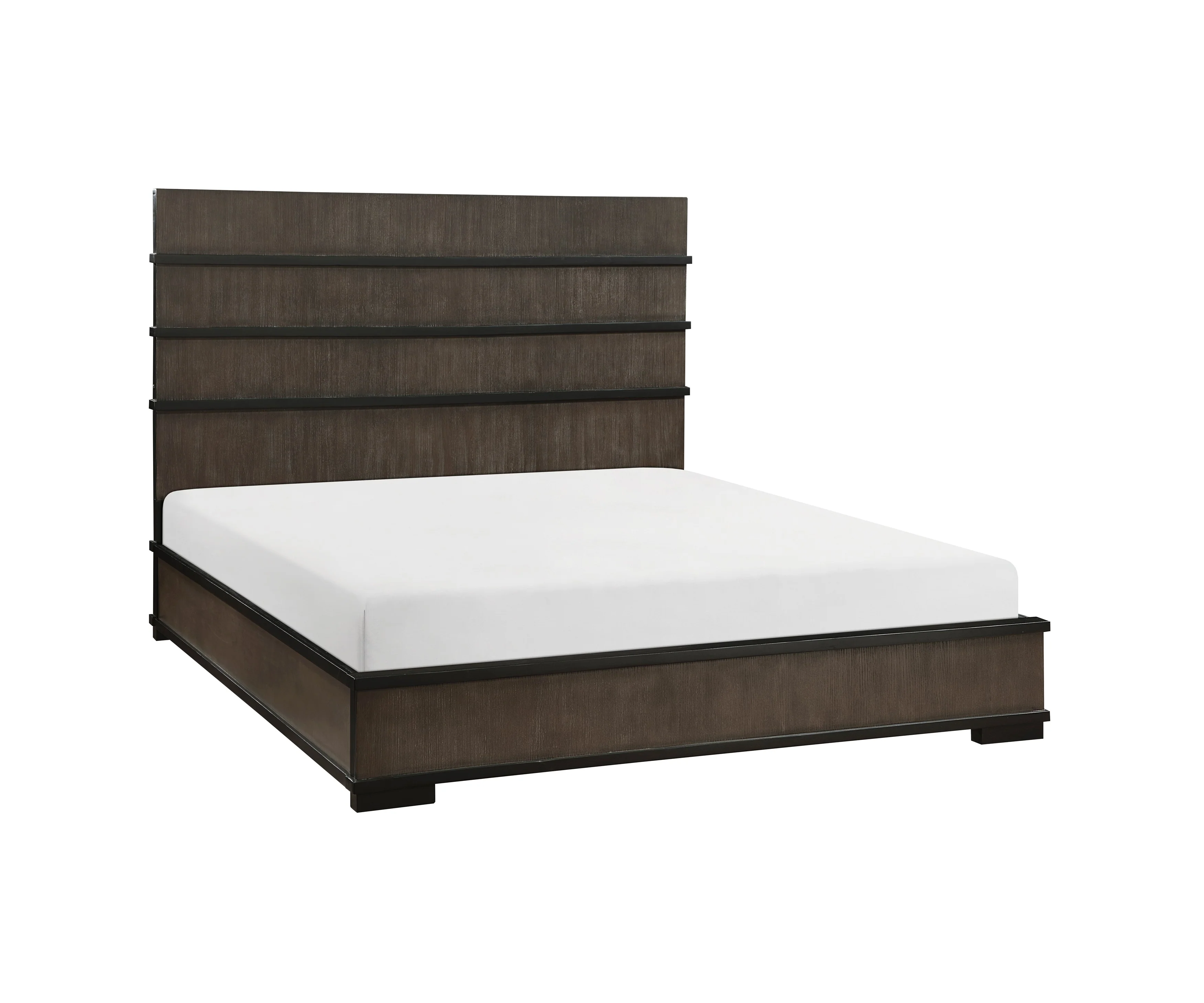 Acworth Brownish-Gray/Black 4-Piece Queen Bedroom Set - Image 4