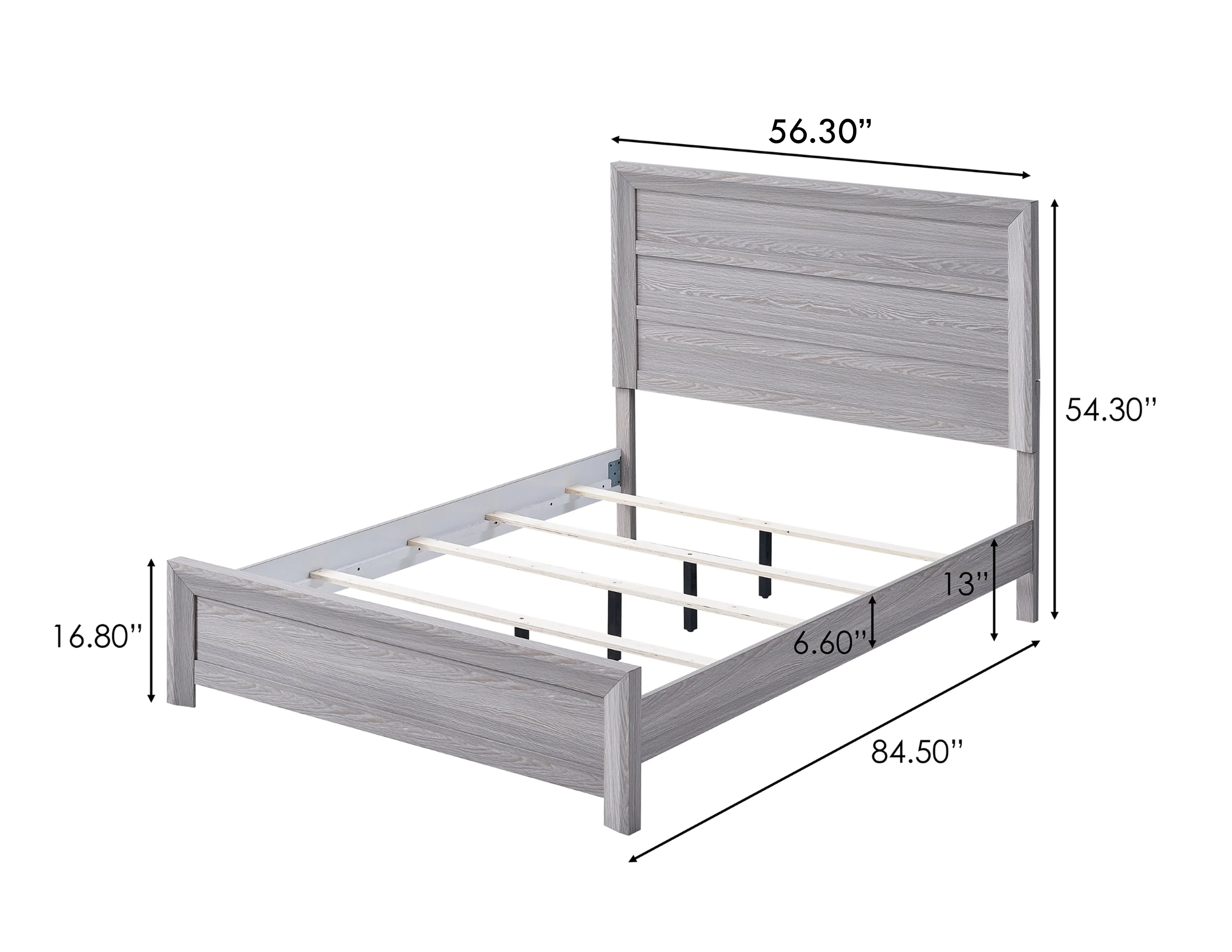 Adelaide Driftwood Full Panel Bed - Image 2