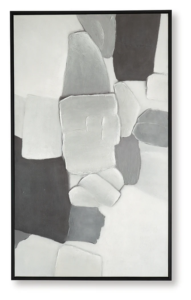 Adilson White/Gray/Black Wall Art - Image 5
