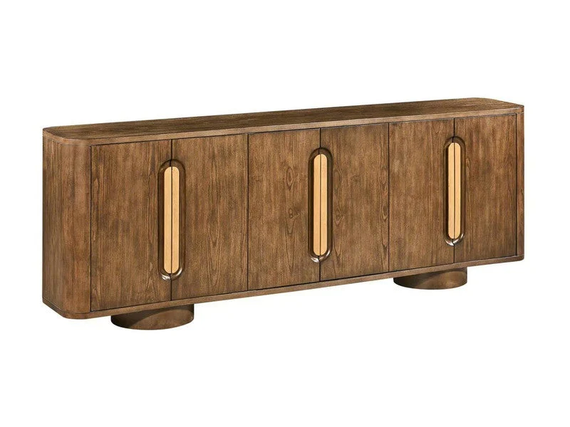 Adler Brown Six-Door Sideboard