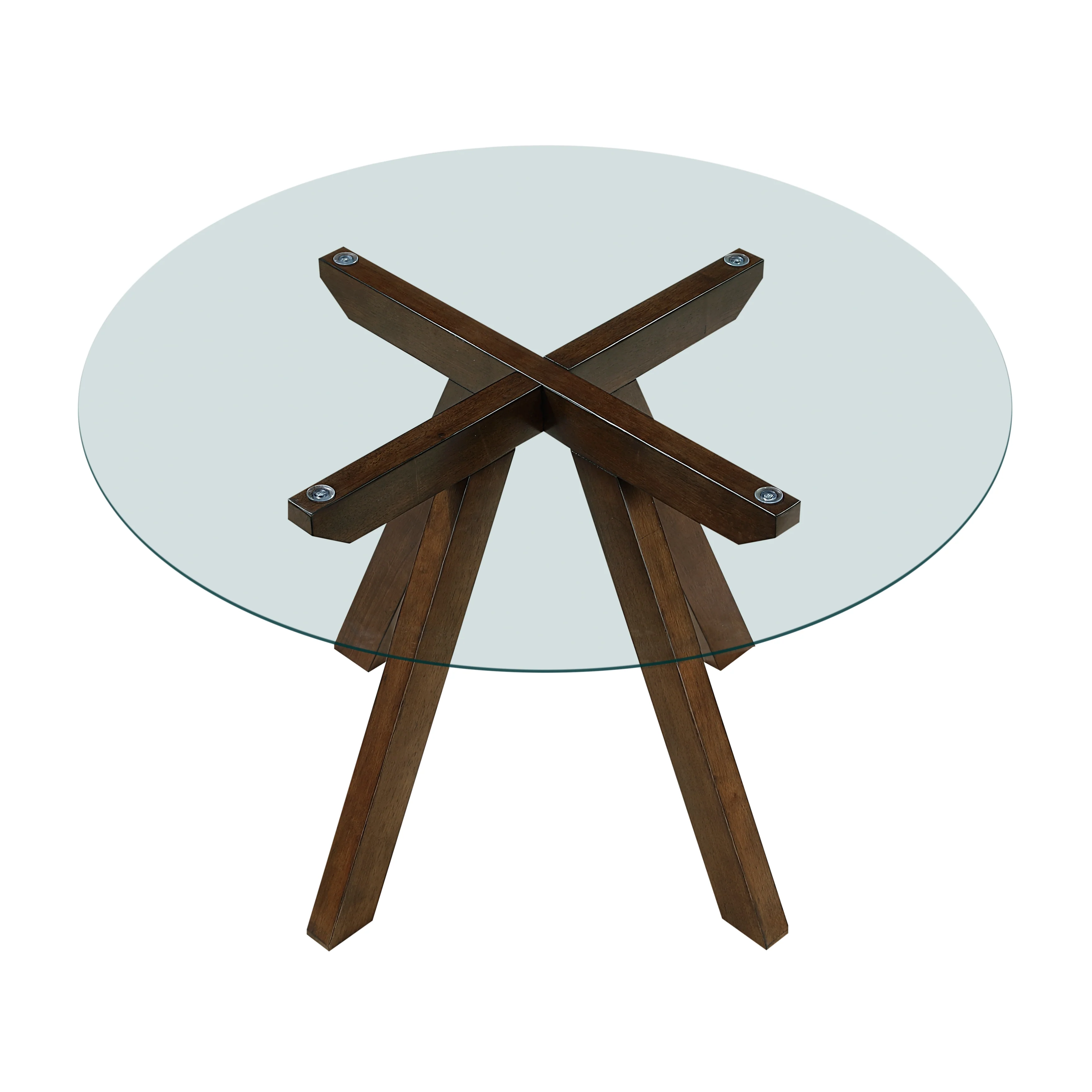 Aiden Mustard/Brown 5-Piece Dining Table Set - Image 5
