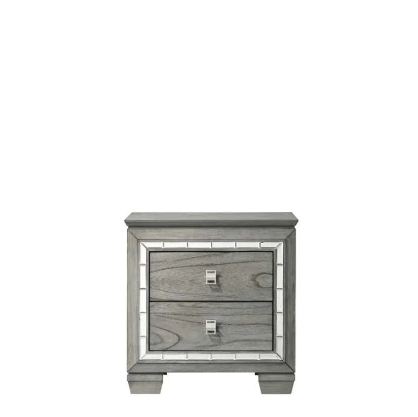 Alanis Gray 4pc Cal. King Bedroom Set w/ LED Light Trim - Image 11