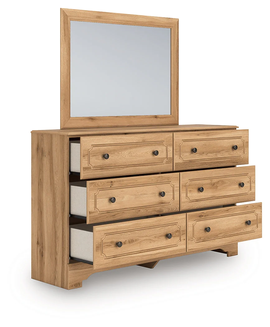 Aleaport Warm Brown Dresser and Mirror (Online Special Price) - Image 2