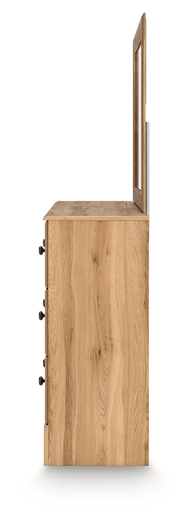 Aleaport Warm Brown Twin Panel Bed, Dresser and Mirror (Online Special Price) - Image 7